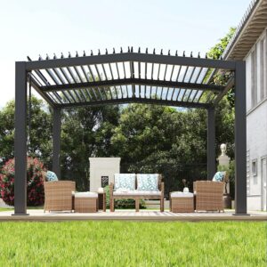 Image 1 of buy GAOMON louvered pergola