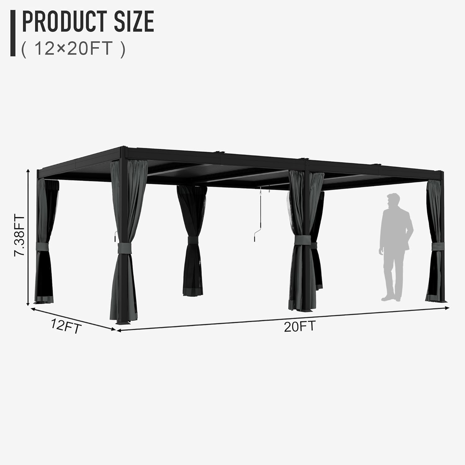buy GAZEBEST louvered pergola,should I buy GAZEBEST pergola,GAZEBEST louvered pergola pros cons,best adjustable roof pergola for patio,GAZEBEST pergola worth buying,louvered pergola vs hardtop gazebo unboxing and complete package contents