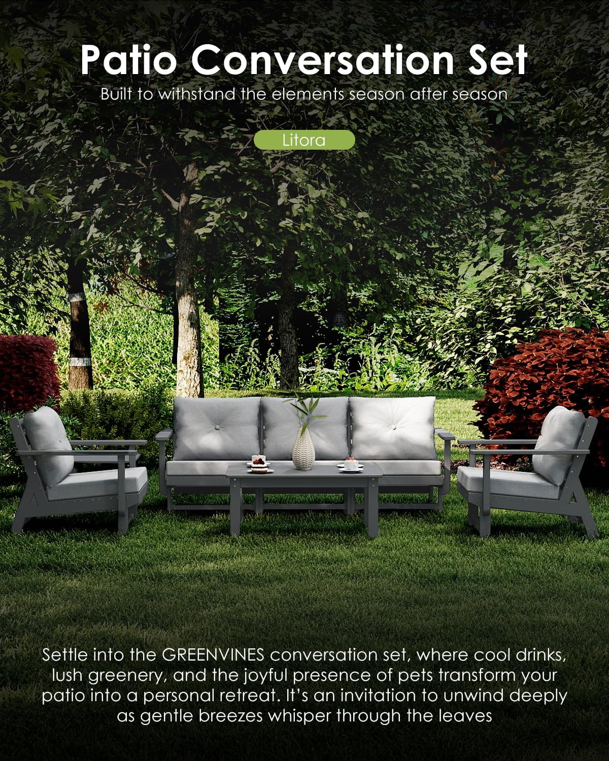 buy GREENVINES patio furniture set,GREENVINES patio set pros cons,best outdoor sectional for deck,GREENVINES vs wicker furniture,should I buy GREENVINES conversation set,HDPE patio furniture worth buying performance testing and real-world results
