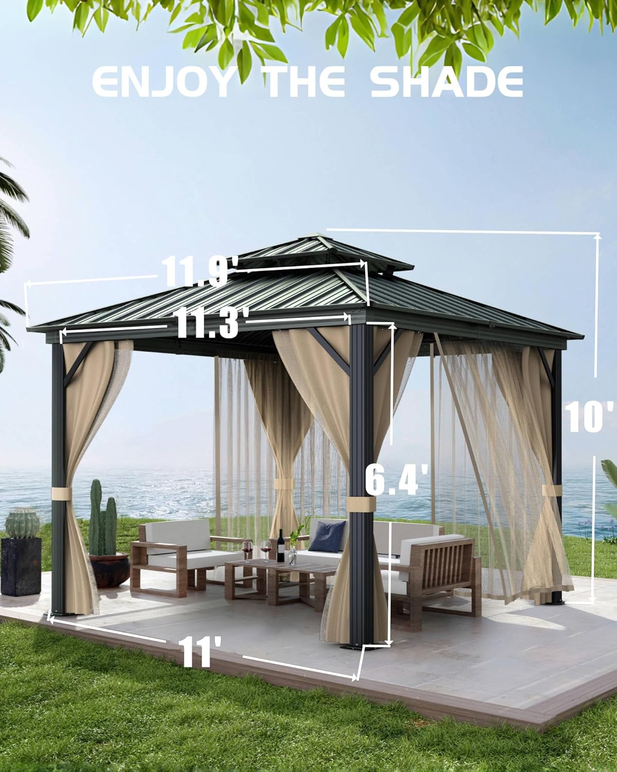 Step-by-step guide for buy GarveeLife 12x12 hardtop gazebo,GarveeLife gazebo pros cons,best hardtop gazebo for patio,GarveeLife vs competitor gazebo,GarveeLife gazebo worth buying,permanent backyard gazebo 12x12 - complete tutorial