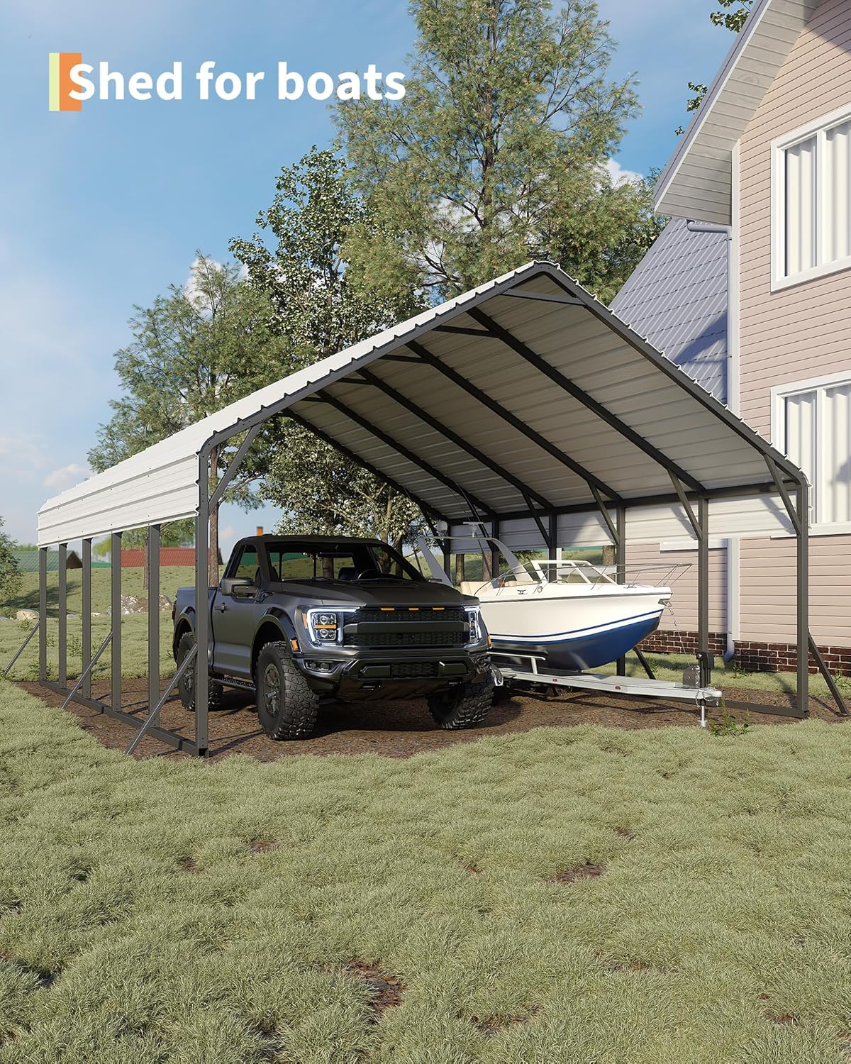 buy GarveeLife metal carport,best metal carport for heavy snow,GarveeLife carport assembly time,heavy duty carport for pickup trucks,carport for two cars worth buying,metal carport pros cons performance testing and real-world results