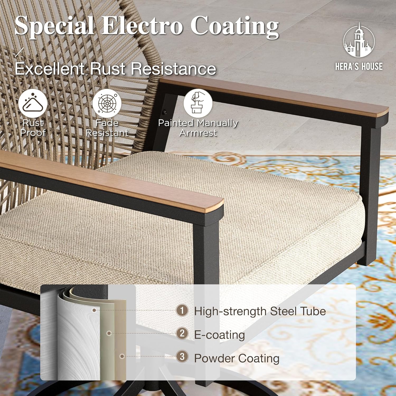 buy HERA'S HOUSE patio chairs,HERA'S HOUSE swivel chair worth buying,best wrought iron patio chairs for outdoor,HERA'S HOUSE vs other outdoor dining chairs,should I buy HERA'S HOUSE patio set,heavy duty outdoor chairs pros cons performance testing and real-world results