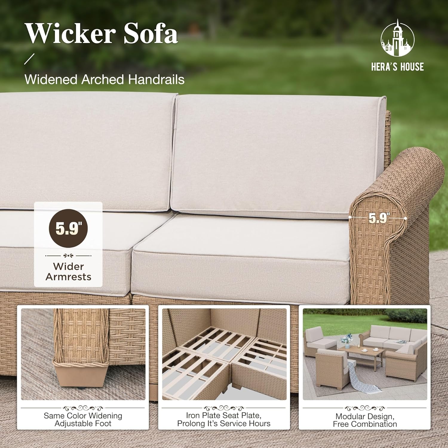 buy HERA'S HOUSE patio furniture set,should I buy HERA'S HOUSE patio set,HERA'S HOUSE fire pit sectional pros cons,best 7 seat outdoor wicker sofa with fire pit,HERA'S HOUSE vs other patio conversation sets,outdoor sectional with fire pit worth buying performance testing and real-world results