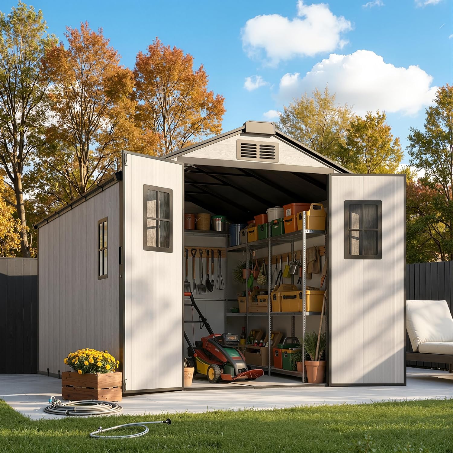 Image 1 of buy HOOOWOOO 8x12 storage shed