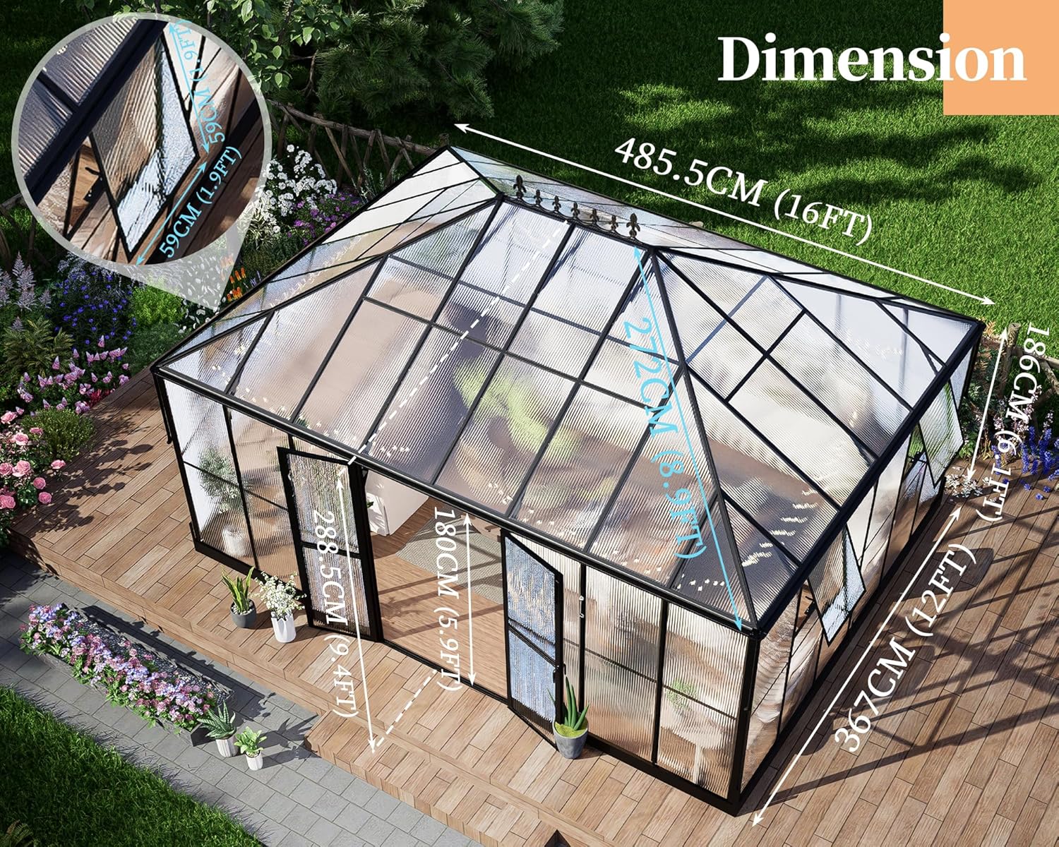 buy HOWE polycarbonate greenhouse,HOWE greenhouse worth it,best large polycarbonate greenhouse for garden,HOWE greenhouse pros cons,how to install HOWE greenhouse,polycarbonate greenhouse for patio buy unboxing and complete package contents