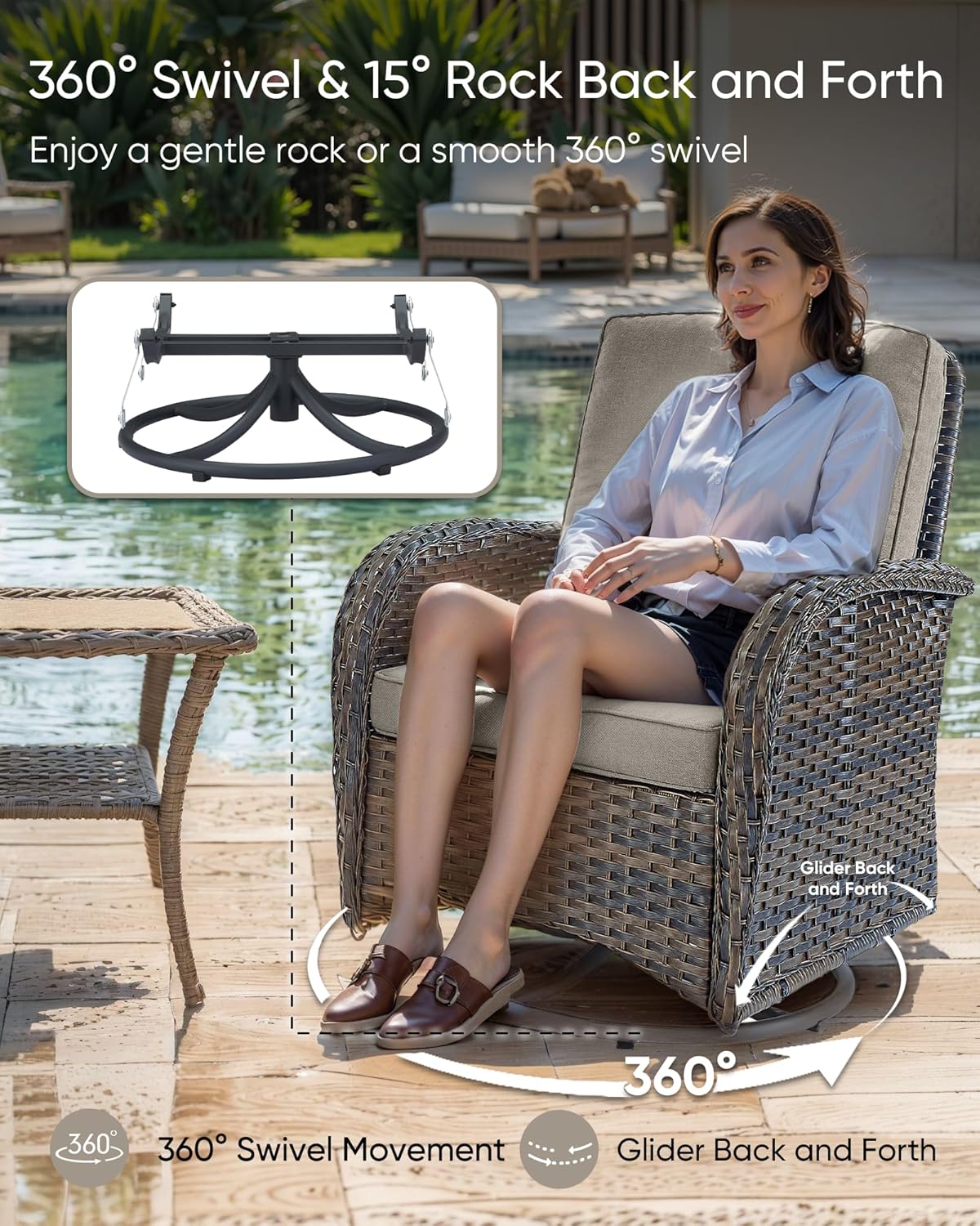 buy HUMMUH patio furniture set, HUMMUH outdoor set with fire pit, HUMMUH patio furniture pros cons, best wicker patio set for backyard, HUMMUH swivel rocker chairs worth buying, outdoor conversation set with fire table unboxing and complete package contents