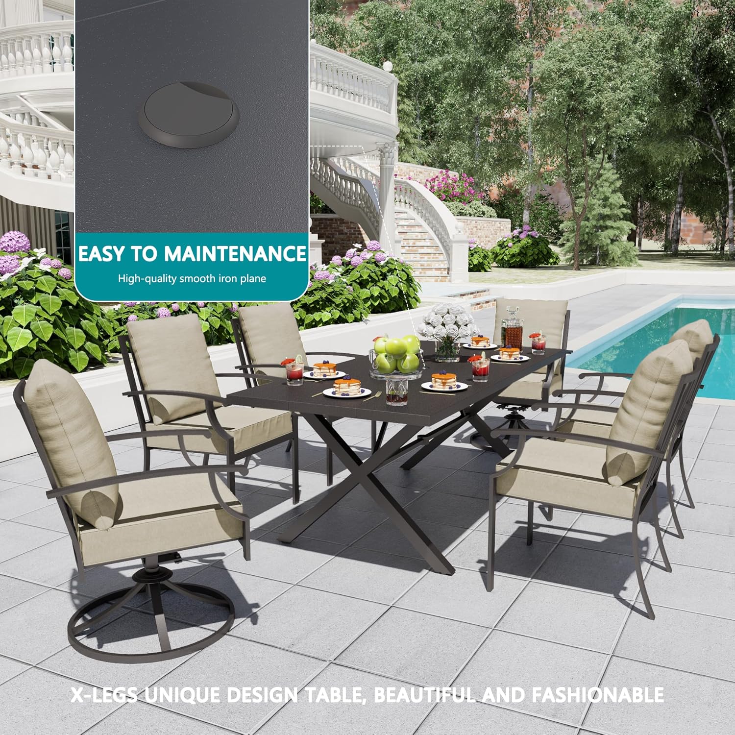 buy Halmuz outdoor dining set,Halmuz patio set pros cons,14 piece dining set worth buying,best outdoor dining set for backyard,Halmuz swivel chair set vs alternatives,should I buy Halmuz outdoor dining set performance testing and real-world results