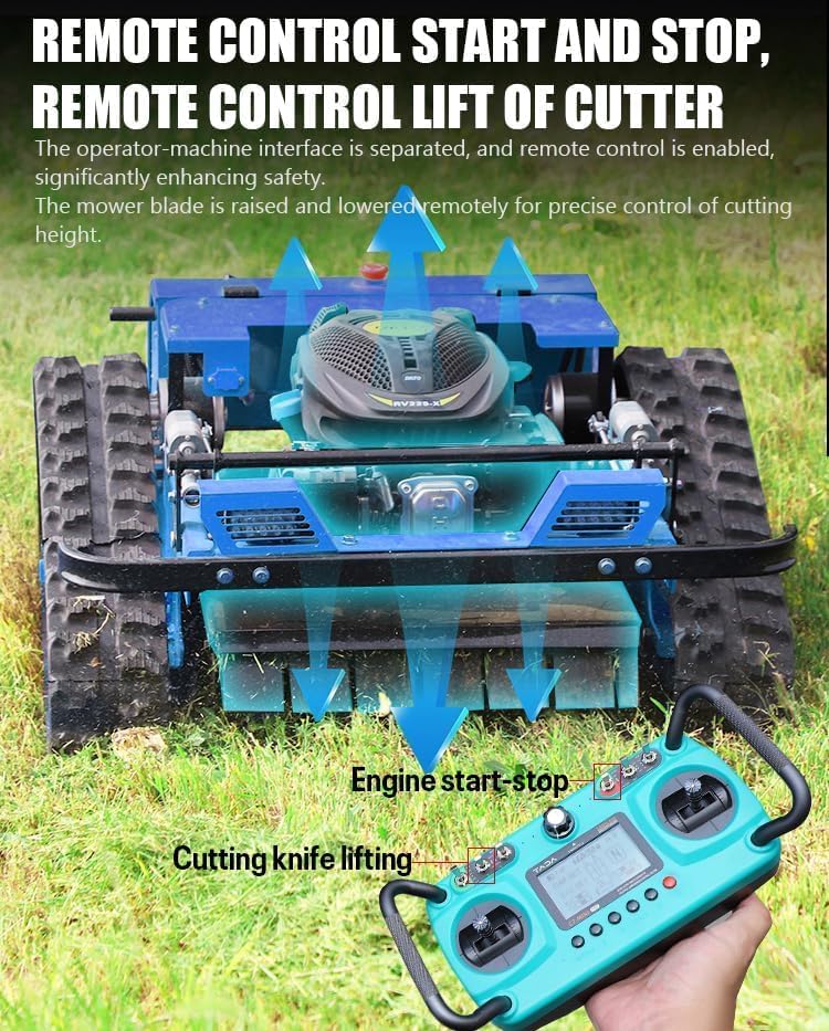 buy Infront remote control lawn mower,best remote control lawn mower for steep slopes,Infront RC mower pros cons,hybrid oil electric lawn mower worth buying,should I buy a tracked lawn mower,Infront remote lawn mower vs alternatives unboxing and complete package contents