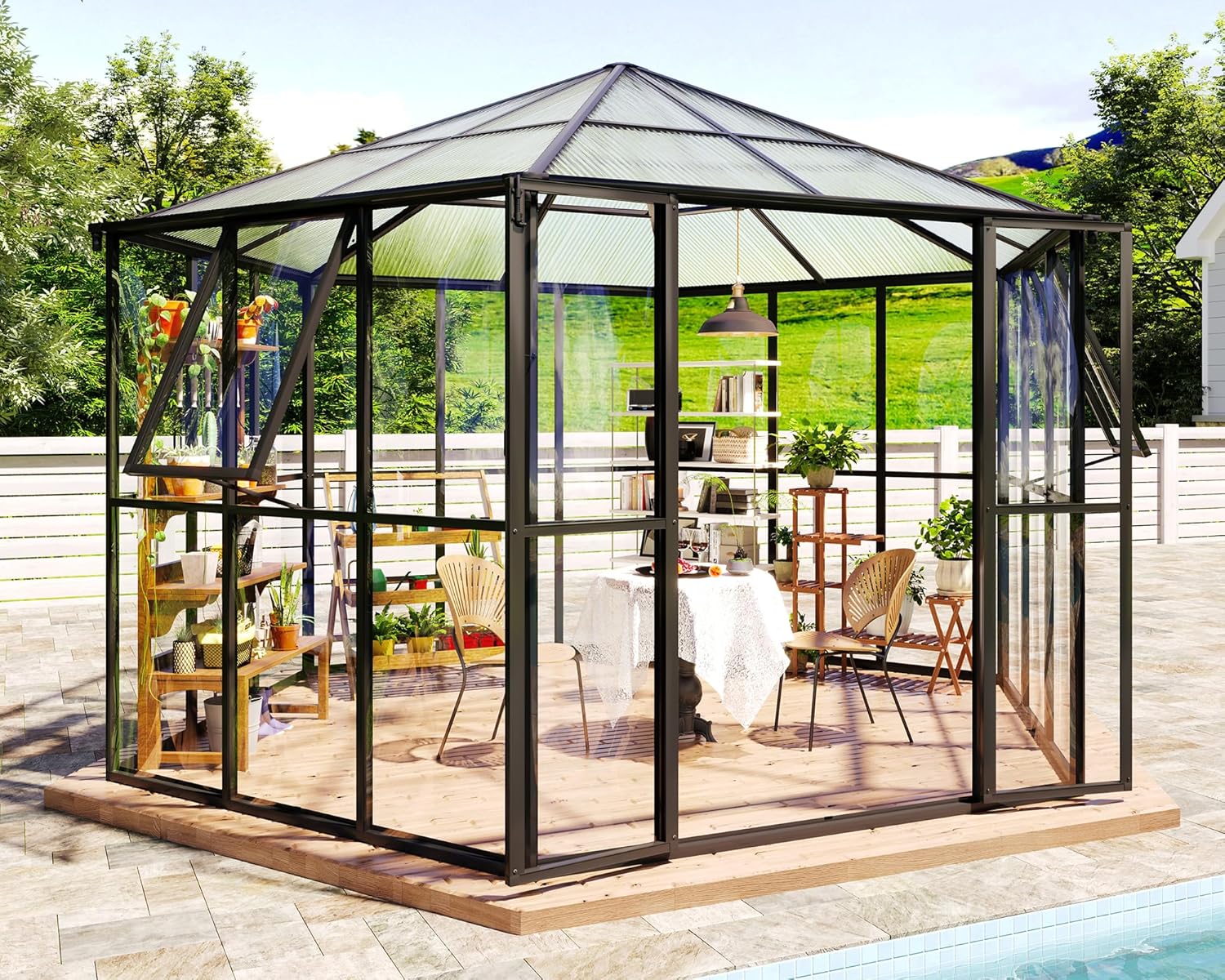 Image 1 of buy Jocisland hexagonal greenhouse