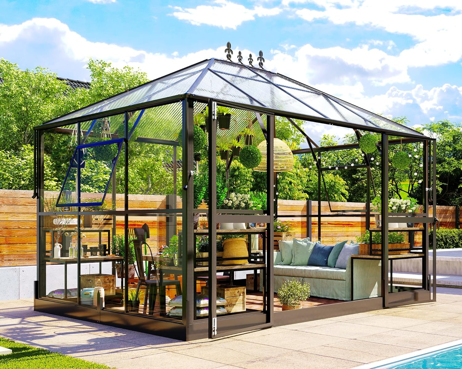 Image 1 of buy Jocisland polycarbonate greenhouse