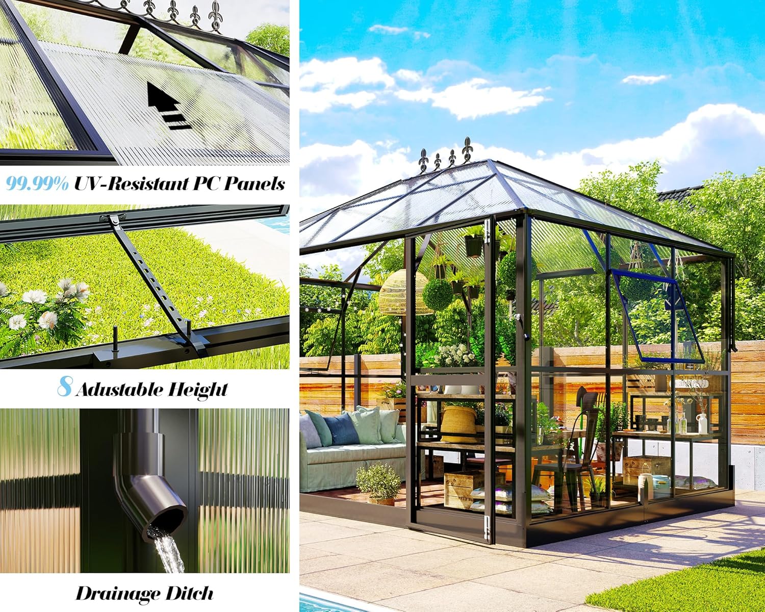 buy Jocisland polycarbonate greenhouse,Jocisland greenhouse pros cons,best polycarbonate greenhouse for backyard,Jocisland greenhouse vs alternatives,Jocisland greenhouse worth buying,should I buy Jocisland greenhouse performance testing and real-world results