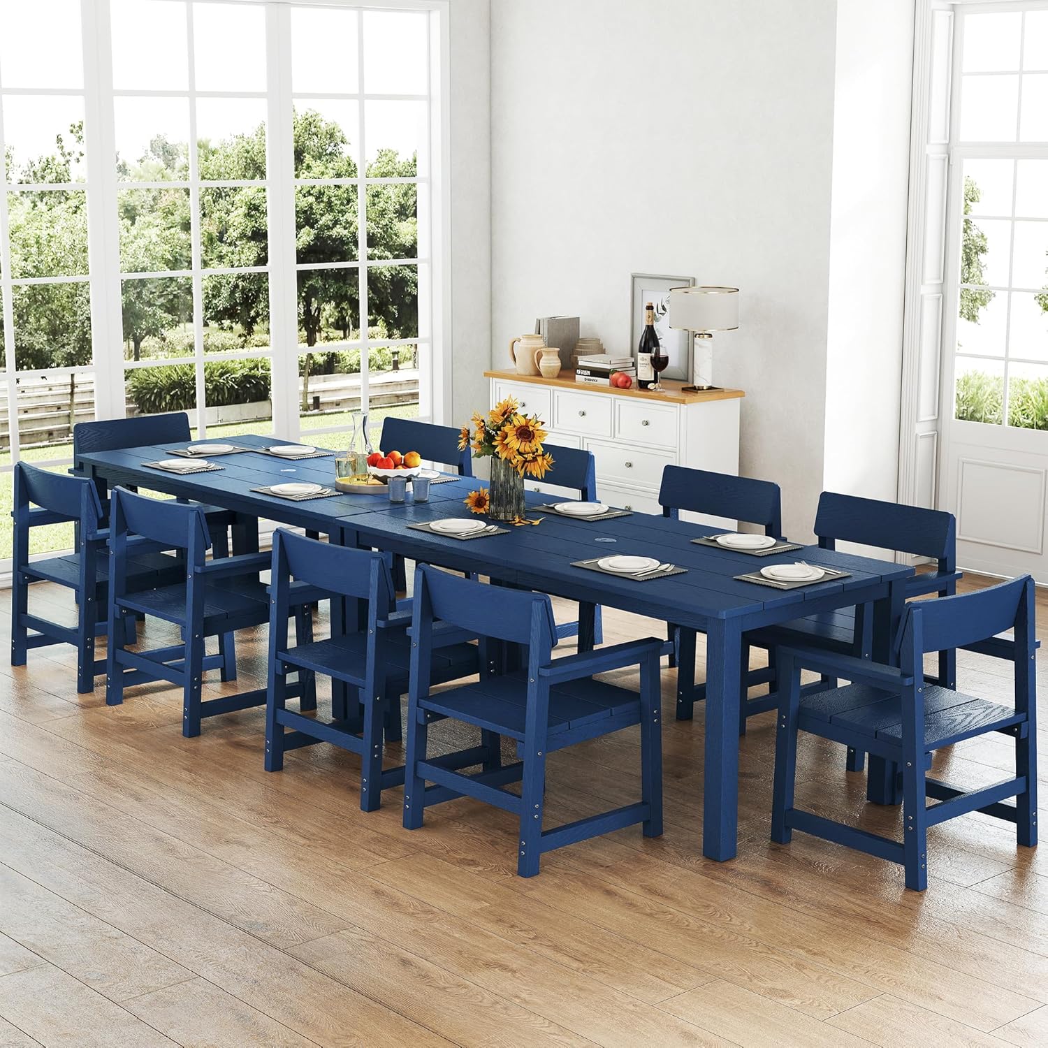 buy Jocoevol 12 piece patio dining set,Jocoevol patio dining set pros cons,best outdoor dining set for 10 persons,HIPS vs HDPE patio furniture,should I buy Jocoevol dining set,Jocoevol 12 piece set worth buying unboxing and complete package contents