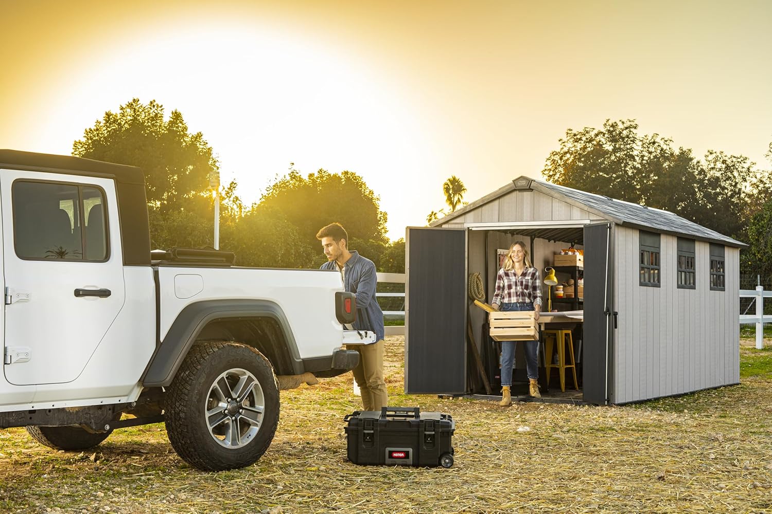 buy Keter Oakland storage shed,Keter Oakland 7.5x15 shed pros cons,best large resin shed for ATV,Keter Oakland vs Suncast shed,should I buy Keter Oakland shed,Keter Oakland storage shed features unboxing and complete package contents