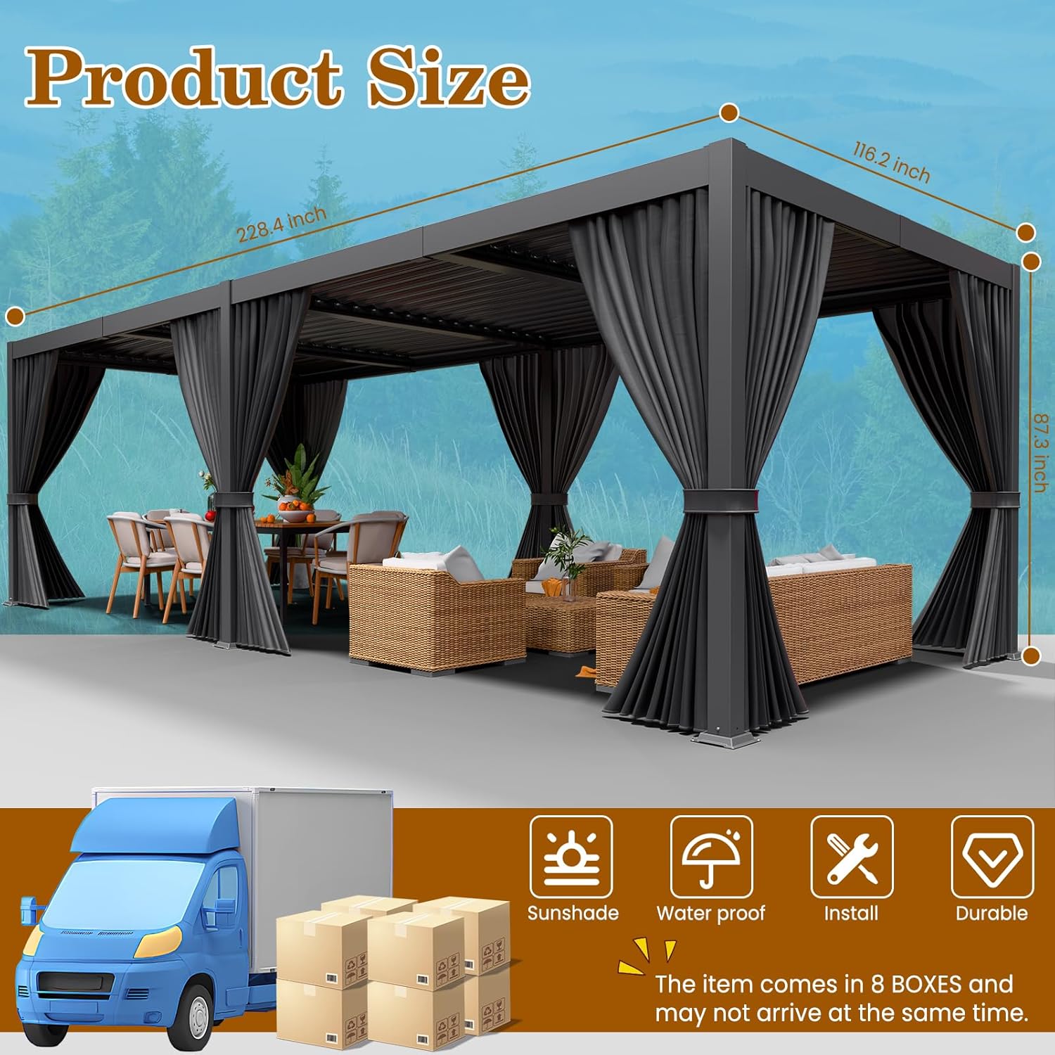 buy LEVELEVE 10x20 louvered pergola,should I buy LEVELEVE 10x20 pergola,LEVELEVE 10x20 louvered pergola pros cons,best large metal pergola for backyard,LEVELEVE pergola vs hardtop canopy,LEVELEVE 10x20 pergola worth buying unboxing and complete package contents