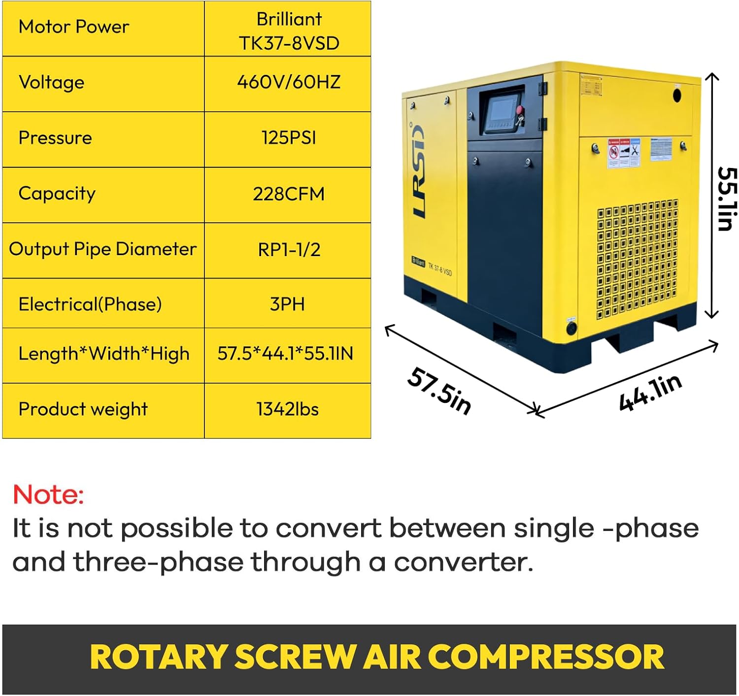 buy LRSD TK37 air compressor,LRSD TK37 pros cons,best industrial air compressor for automotive shop,LRSD TK37 worth buying,50HP rotary screw compressor vs alternatives,should I buy a variable speed air compressor unboxing and complete package contents