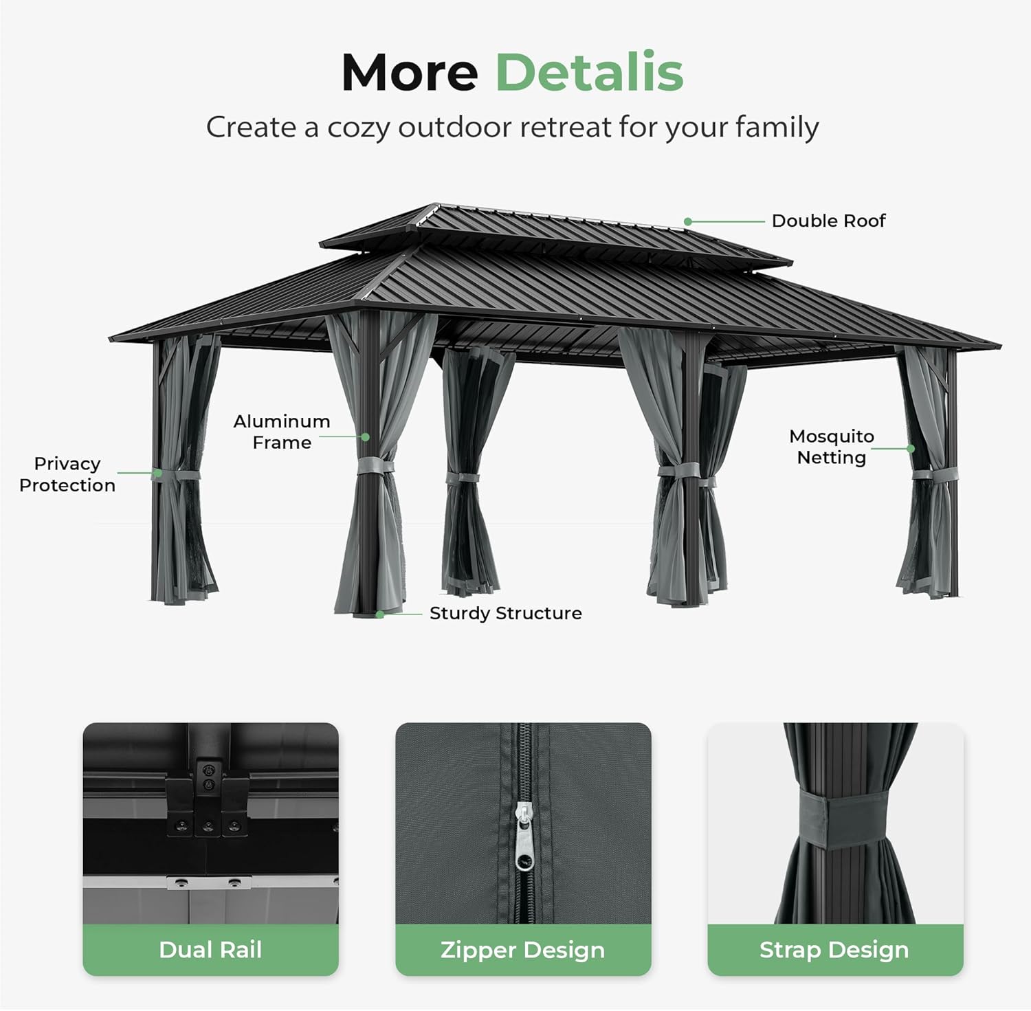 buy LUXIJOY hardtop gazebo,LUXIJOY 12x20 gazebo pros cons,best hardtop gazebo for backyard,LUXIJOY gazebo worth buying,should I buy a hardtop aluminum gazebo,double galvanized steel roof gazebo vs fabric performance testing and real-world results