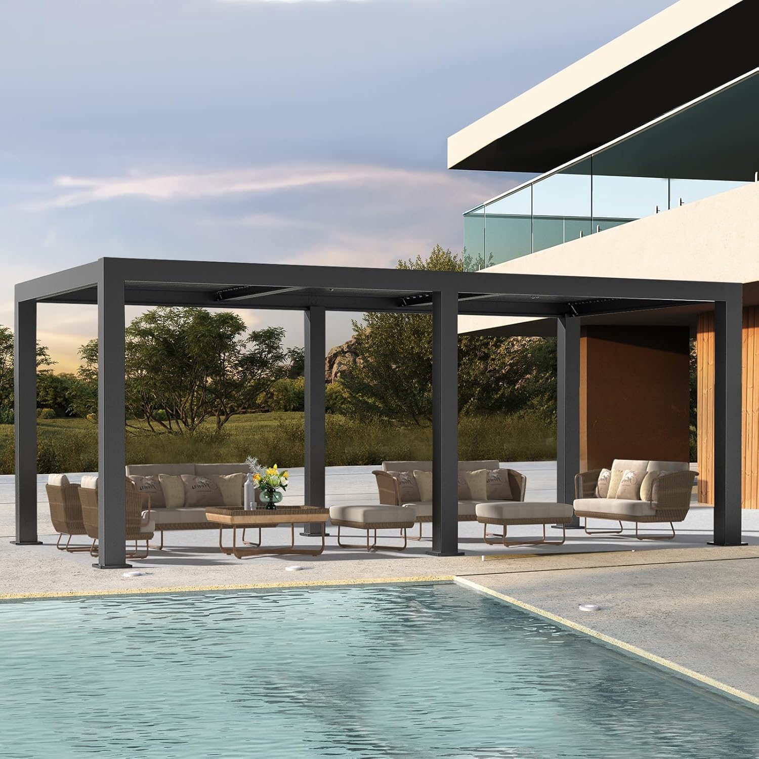 Image 1 of buy LVUYOYO louvered pergola