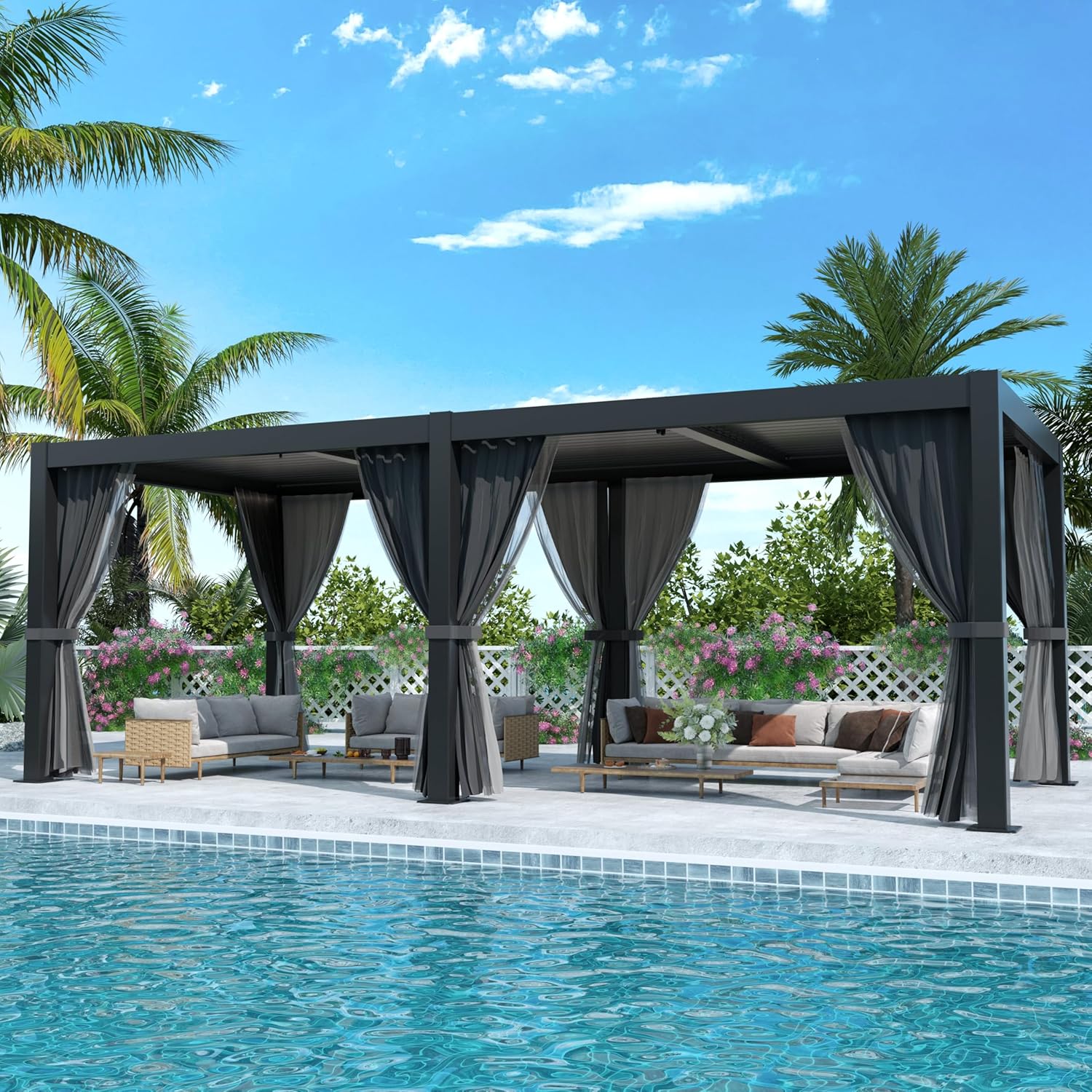 Image 1 of buy LVUYOYO louvered pergola