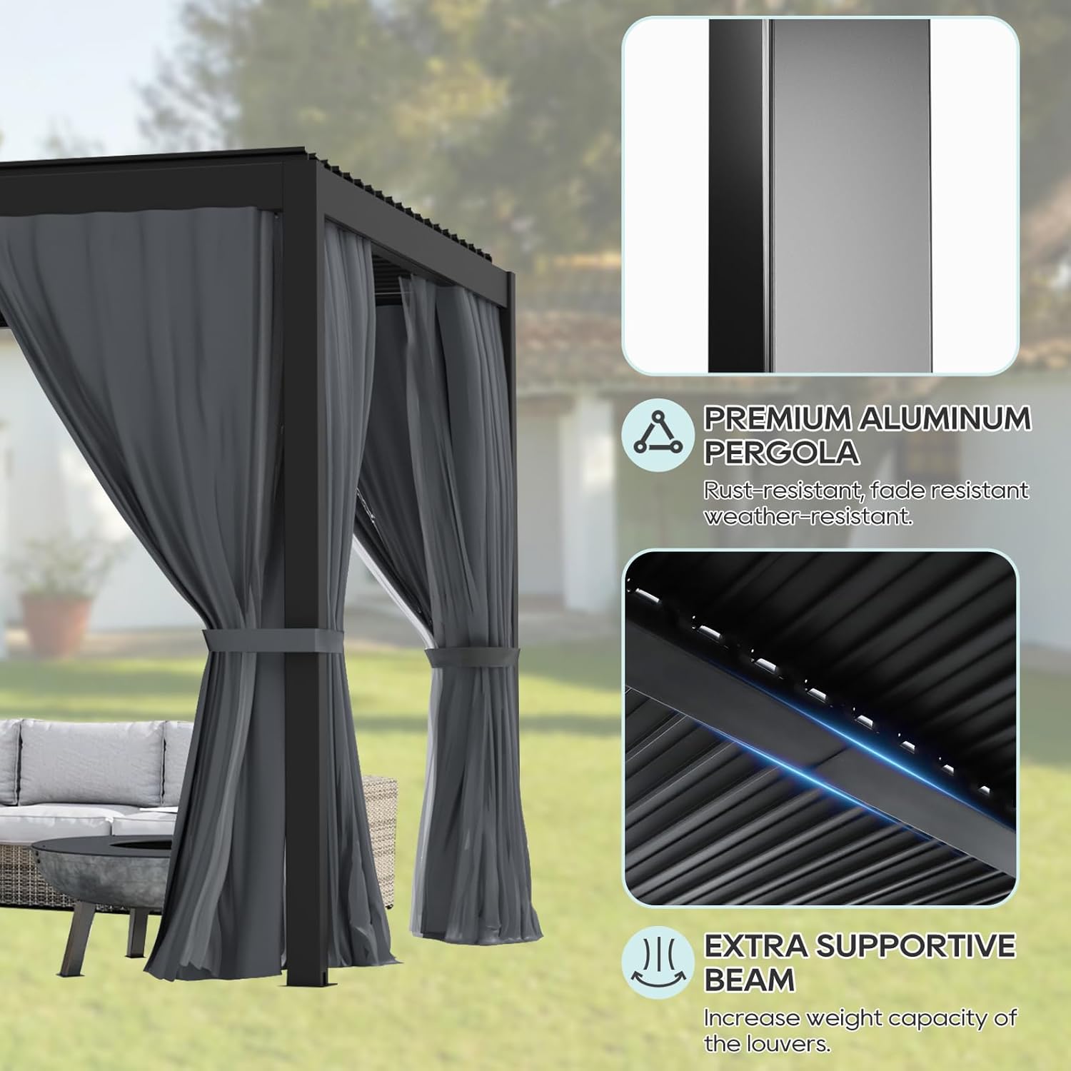 buy LVUYOYO louvered pergola,should I buy louvered pergola,LVUYOYO pergola vs competitors,louvered pergola pros cons,best adjustable roof pergola for patio,LVUYOYO pergola worth buying performance testing and real-world results