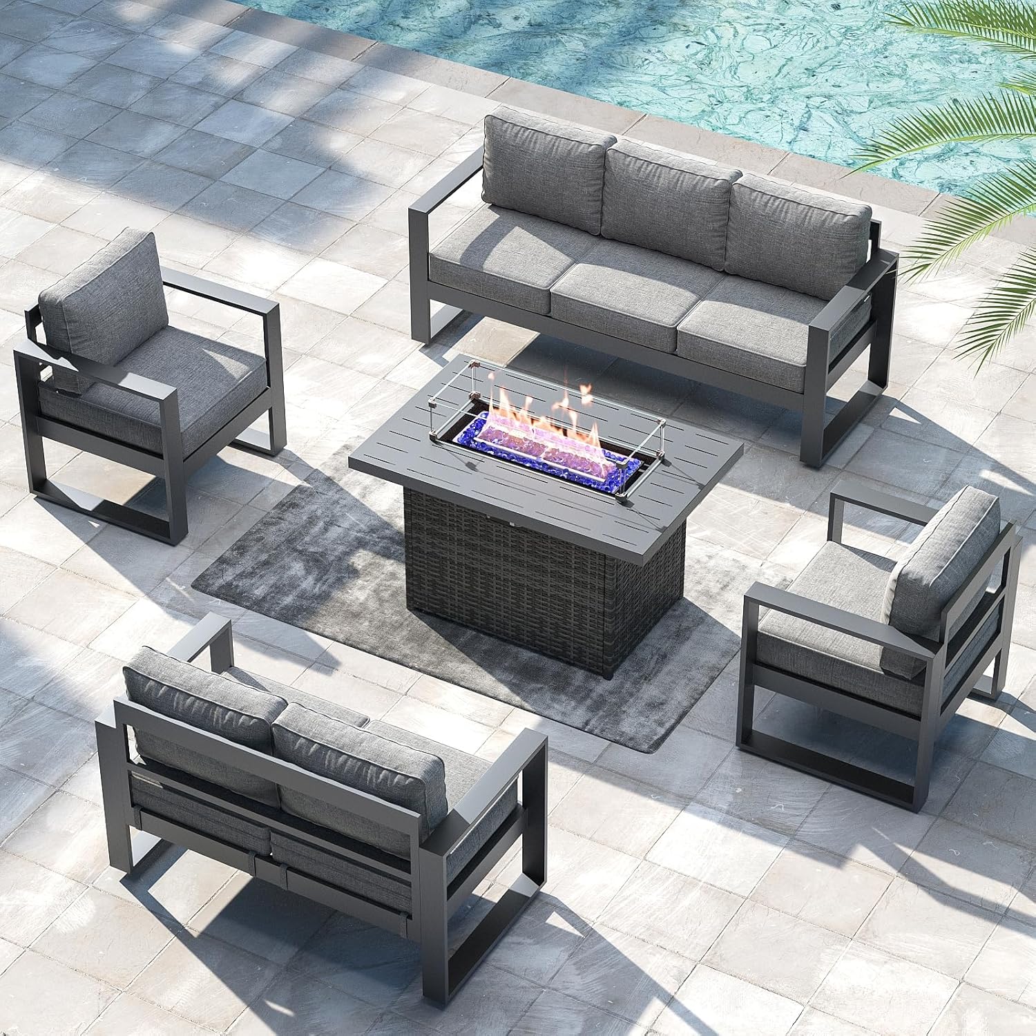 Image 1 of buy LayinSun aluminum patio furniture set