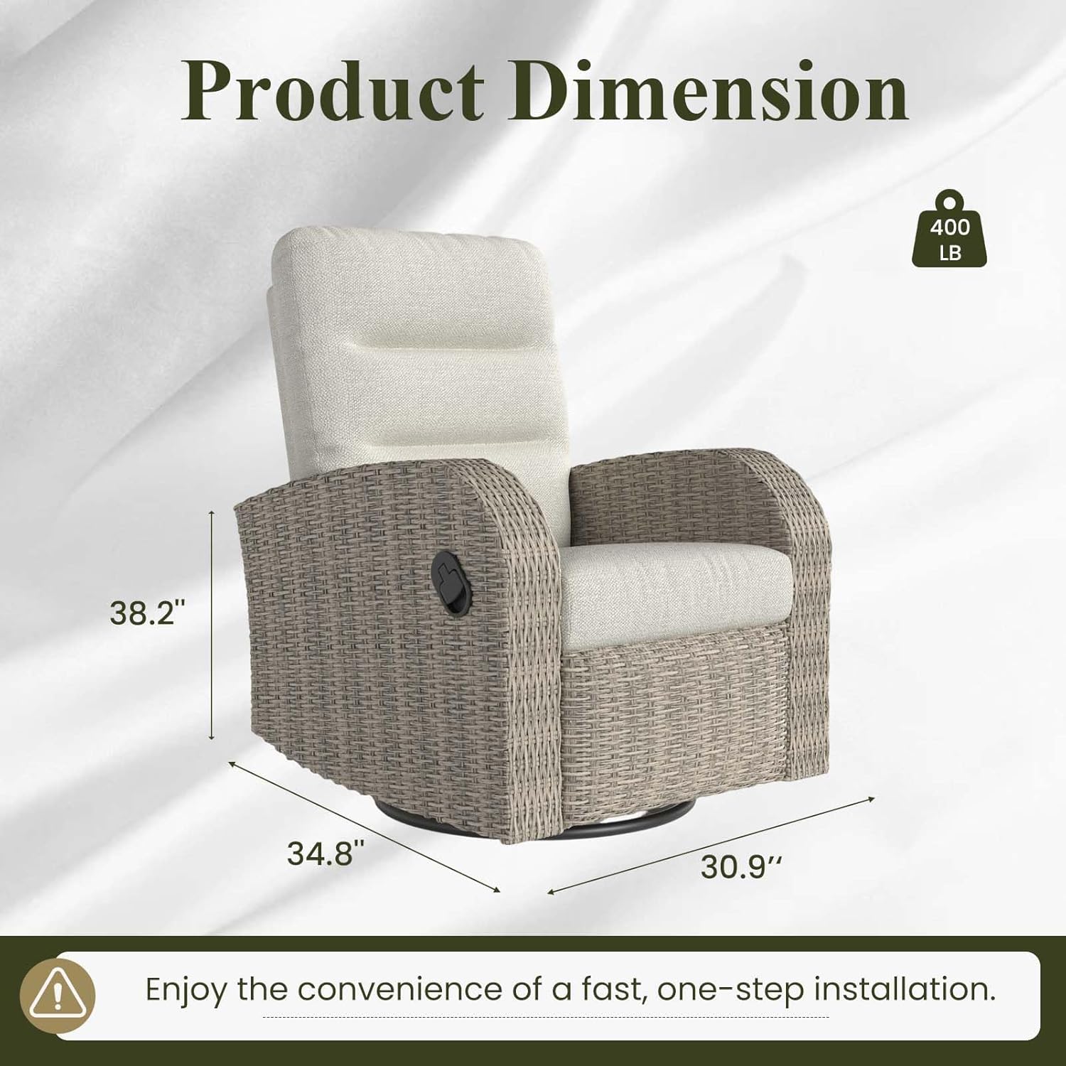 buy LayinSun wicker outdoor swivel glider recliner, LayinSun recliner chair, outdoor swivel glider recliner, best outdoor recliner for patio, LayinSun wicker recliner pros cons, should I buy LayinSun recliner unboxing and complete package contents