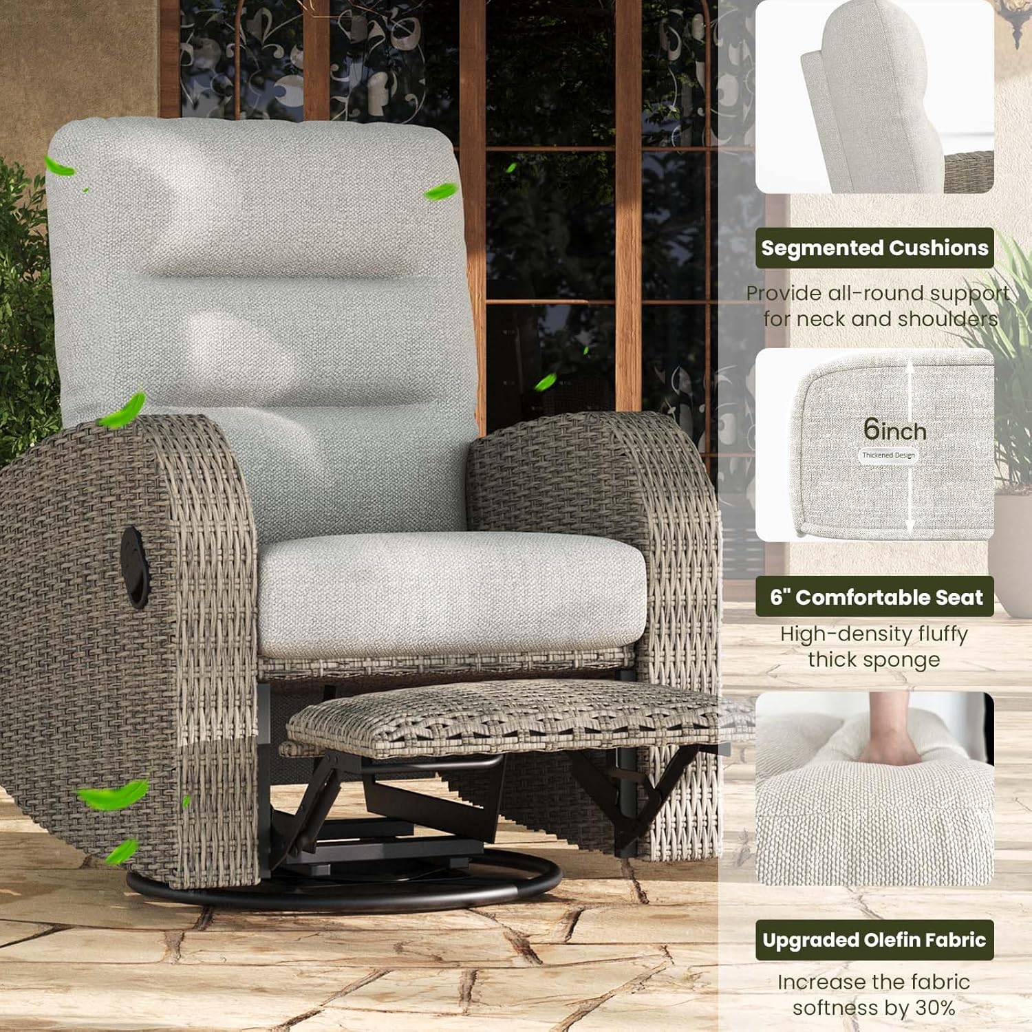 buy LayinSun wicker outdoor swivel glider recliner, LayinSun recliner chair, outdoor swivel glider recliner, best outdoor recliner for patio, LayinSun wicker recliner pros cons, should I buy LayinSun recliner performance testing and real-world results