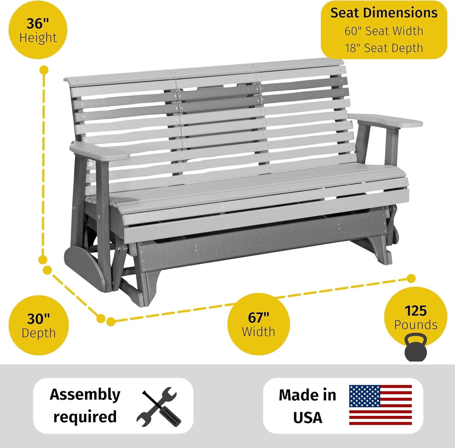 buy LuxCraft glider bench,is LuxCraft glider worth buying,best recycled plastic glider bench,LuxCraft glider vs other gliders,LuxCraft glider pros cons,LuxCraft glider bench for patio unboxing and complete package contents