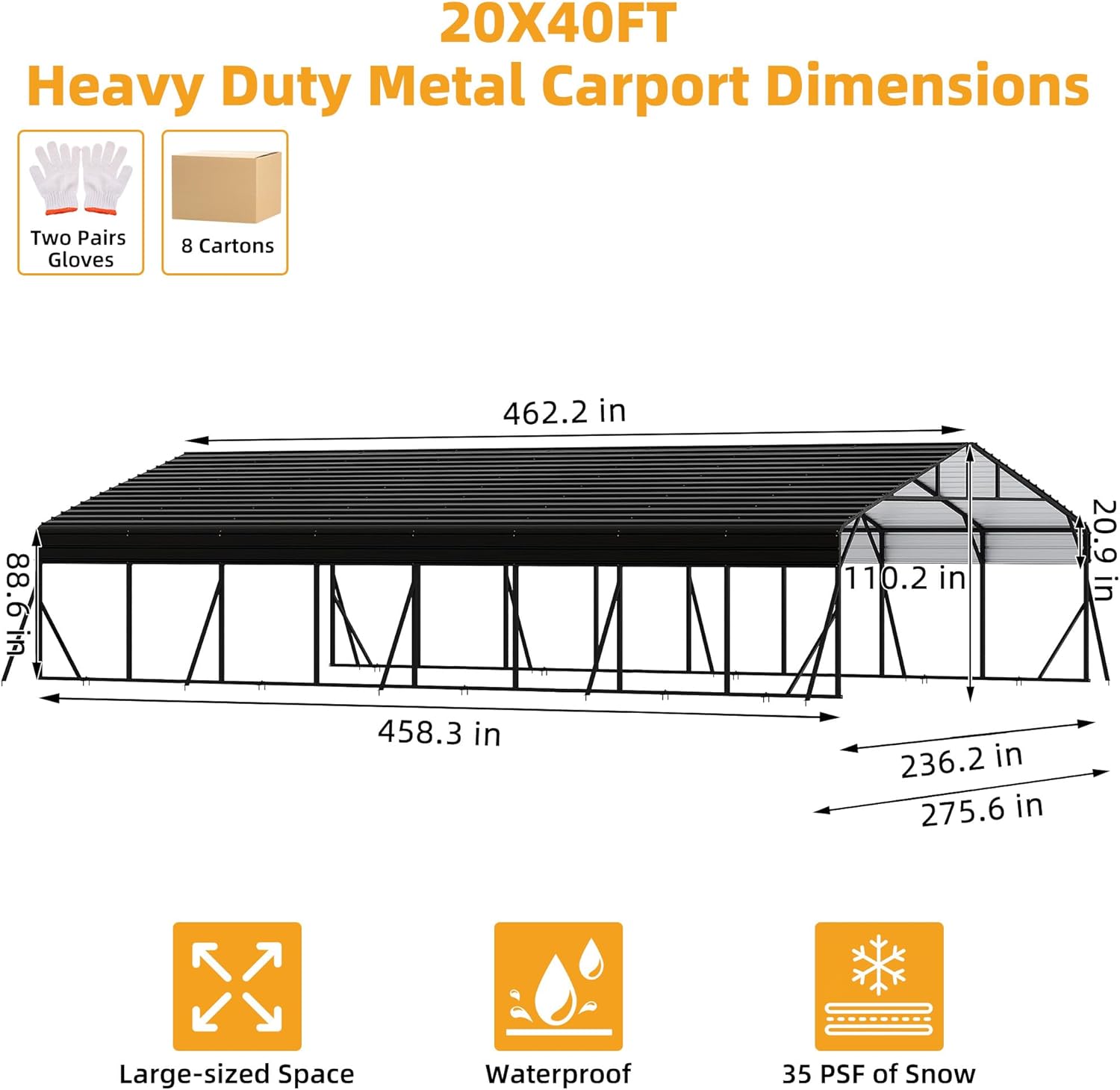 buy LuyFuitre metal carport,LuyFuitre carport worth buying,metal carport pros cons,best heavy duty carport for vehicles,LuyFuitre 20x40 carport honest,should I buy a metal carport unboxing and complete package contents