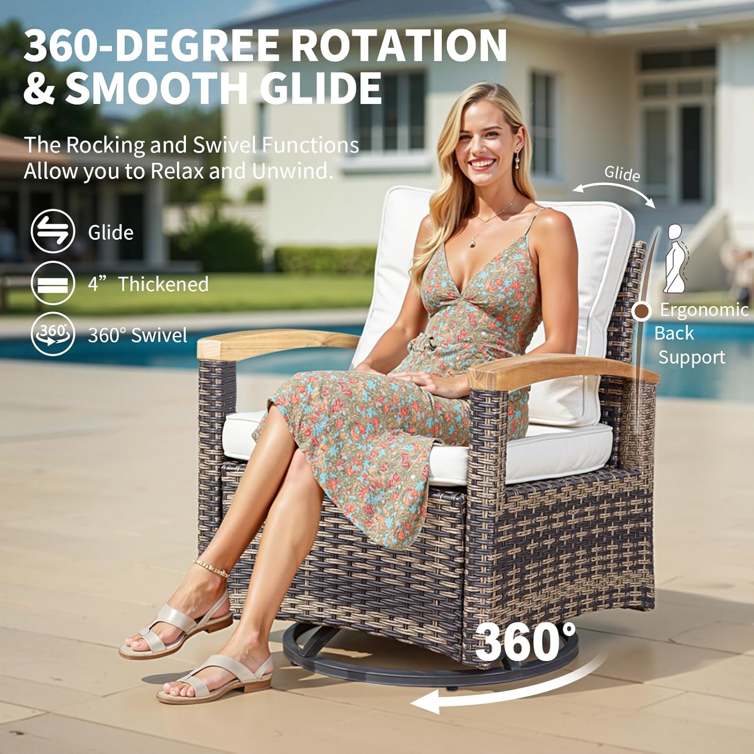 buy MEISSALIVVE patio furniture set,MEISSALIVVE fire pit table set pros cons,best outdoor conversation set for patio,rattan wicker furniture set worth buying,swivel rocker chairs for outdoor use,MEISSALIVVE vs other patio sets performance testing and real-world results