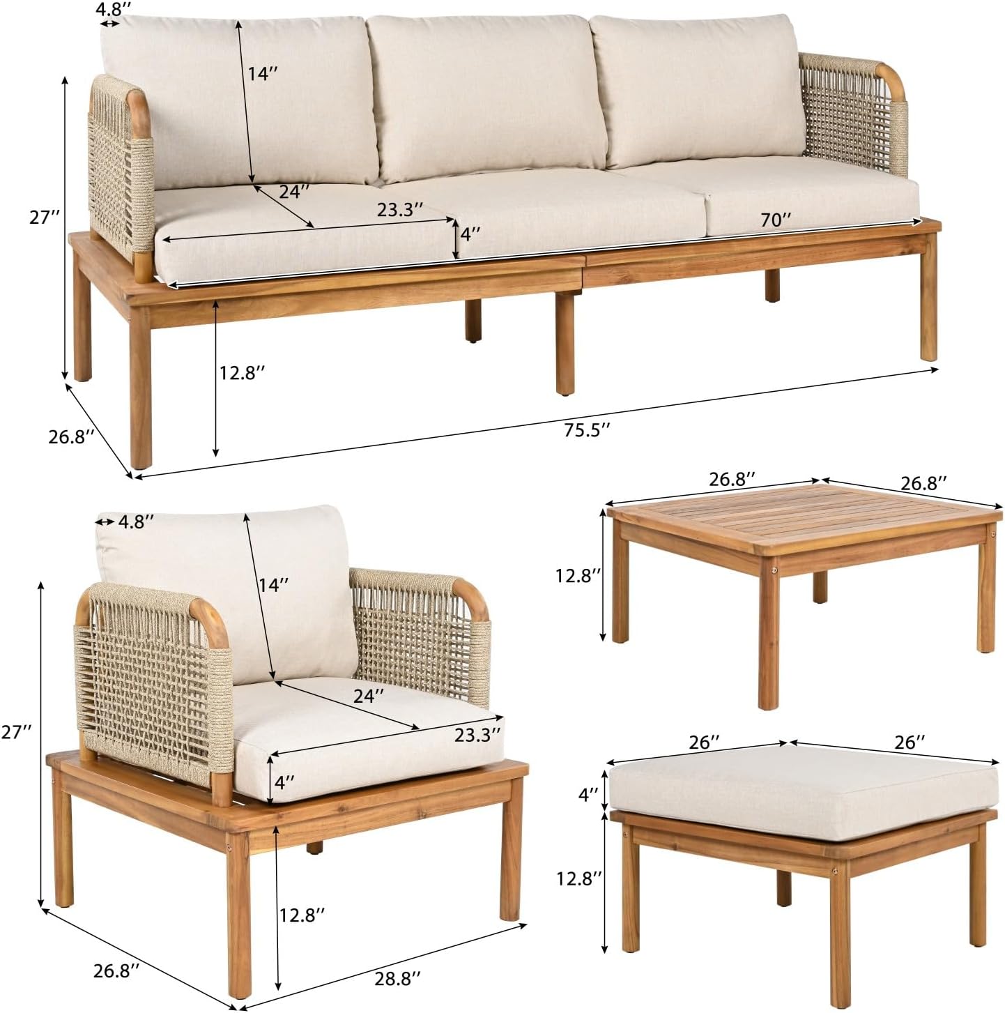 buy Midcenzar patio set,Midcenzar patio set vs alternatives,acacia wood outdoor sectional worth it,best all-weather conversation set for backyard,Midcenzar patio set pros cons,should I buy a 5 piece patio set unboxing and complete package contents