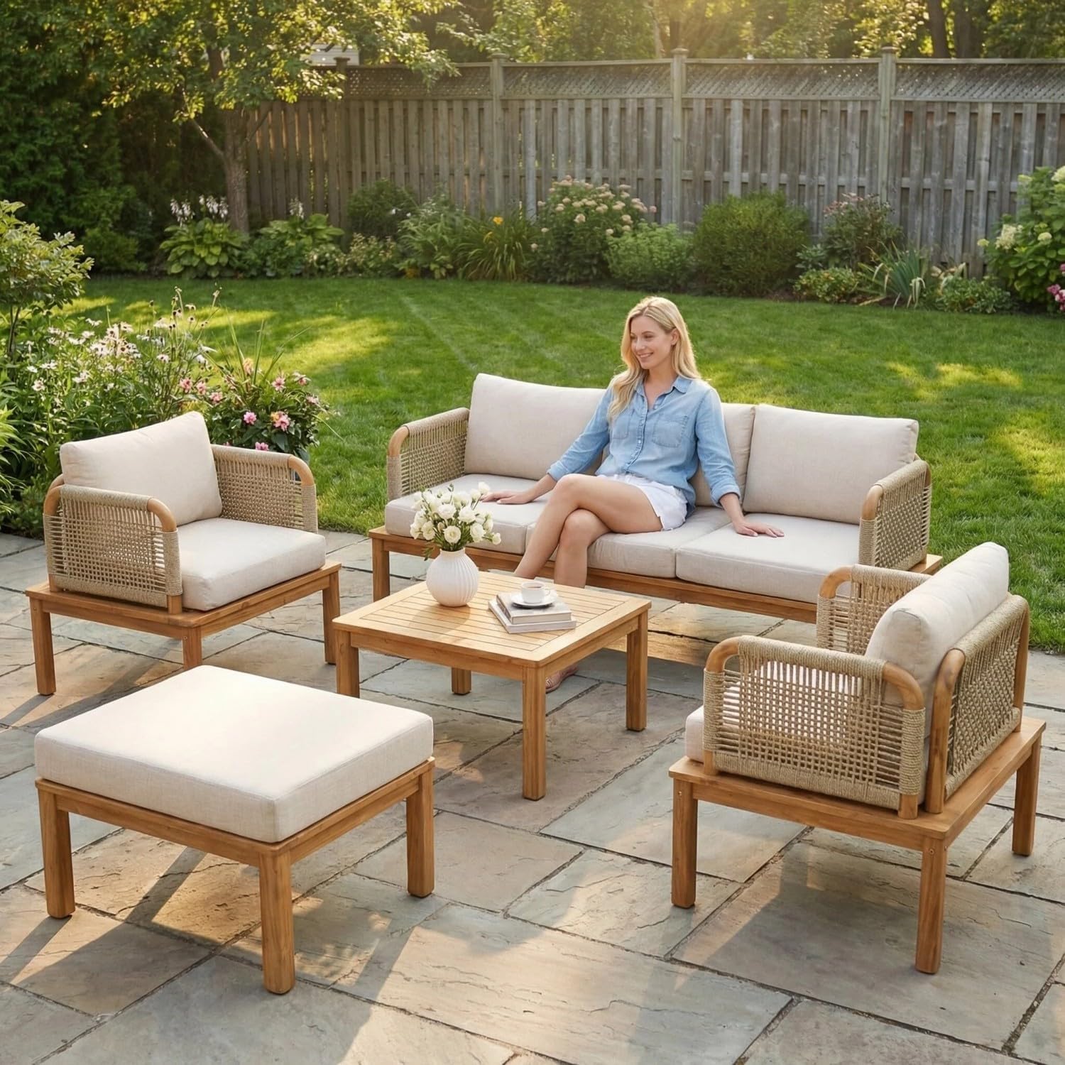 buy Midcenzar patio set,Midcenzar patio set vs alternatives,acacia wood outdoor sectional worth it,best all-weather conversation set for backyard,Midcenzar patio set pros cons,should I buy a 5 piece patio set performance testing and real-world results