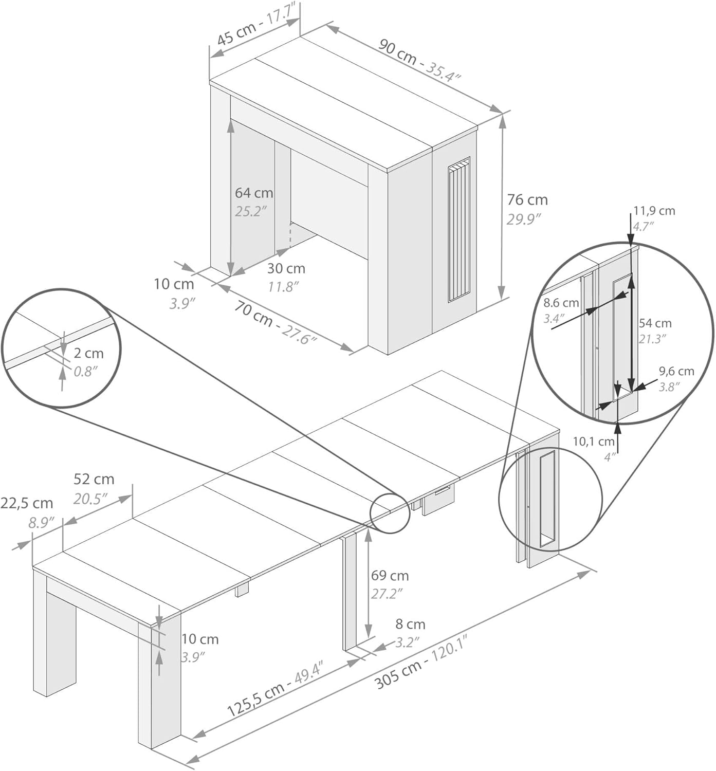 buy Mobili Fiver Easy extendable console table,Mobili Fiver Easy table pros cons,extendable garden console table worth buying,best outdoor console table for small spaces,should I buy Mobili Fiver Easy table,Mobili Fiver Easy vs other transformable tables unboxing and complete package contents