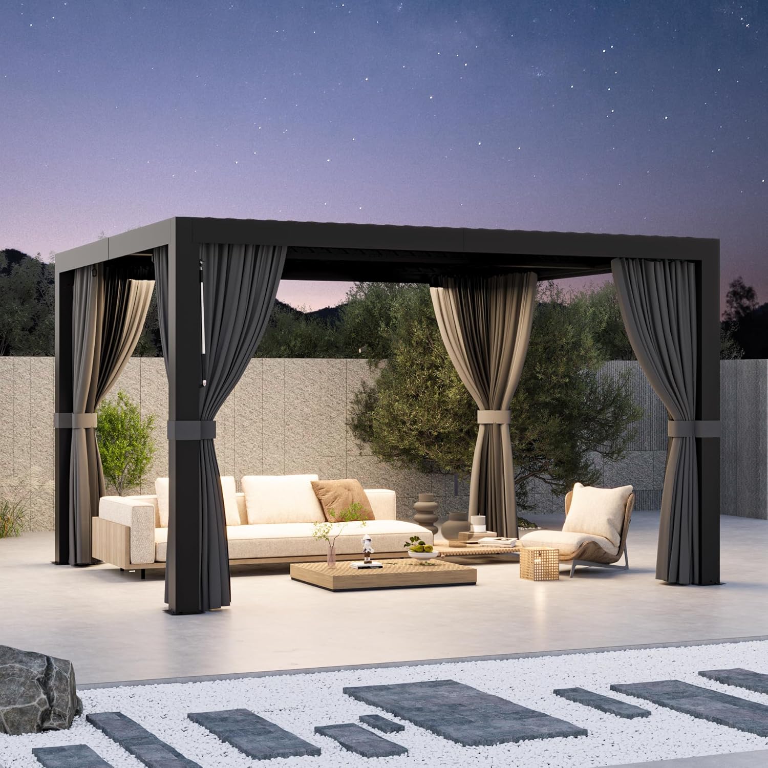 buy Modern Shade Aurora louvered pergola,outdoor pergola with USB ports,adjustable louvered pergola benefits,should I buy a louvered pergola,best pergola for patio deck,Modern Shade pergola pros cons unboxing and complete package contents