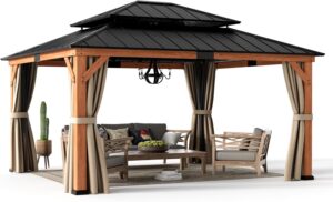 Image 1 of buy Modern Shade Wood Gazebo