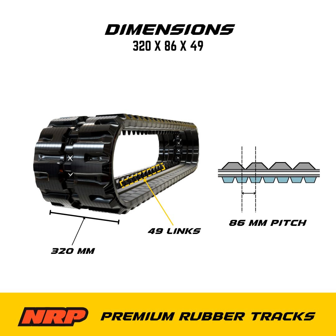 buy NRP rubber track B320x86Cx49,NRP rubber track compatibility,Bobcat T190 rubber track replacement,Caterpillar 249D track pros cons,heavy machinery rubber track worth buying,best rubber track for compact track loader unboxing and complete package contents