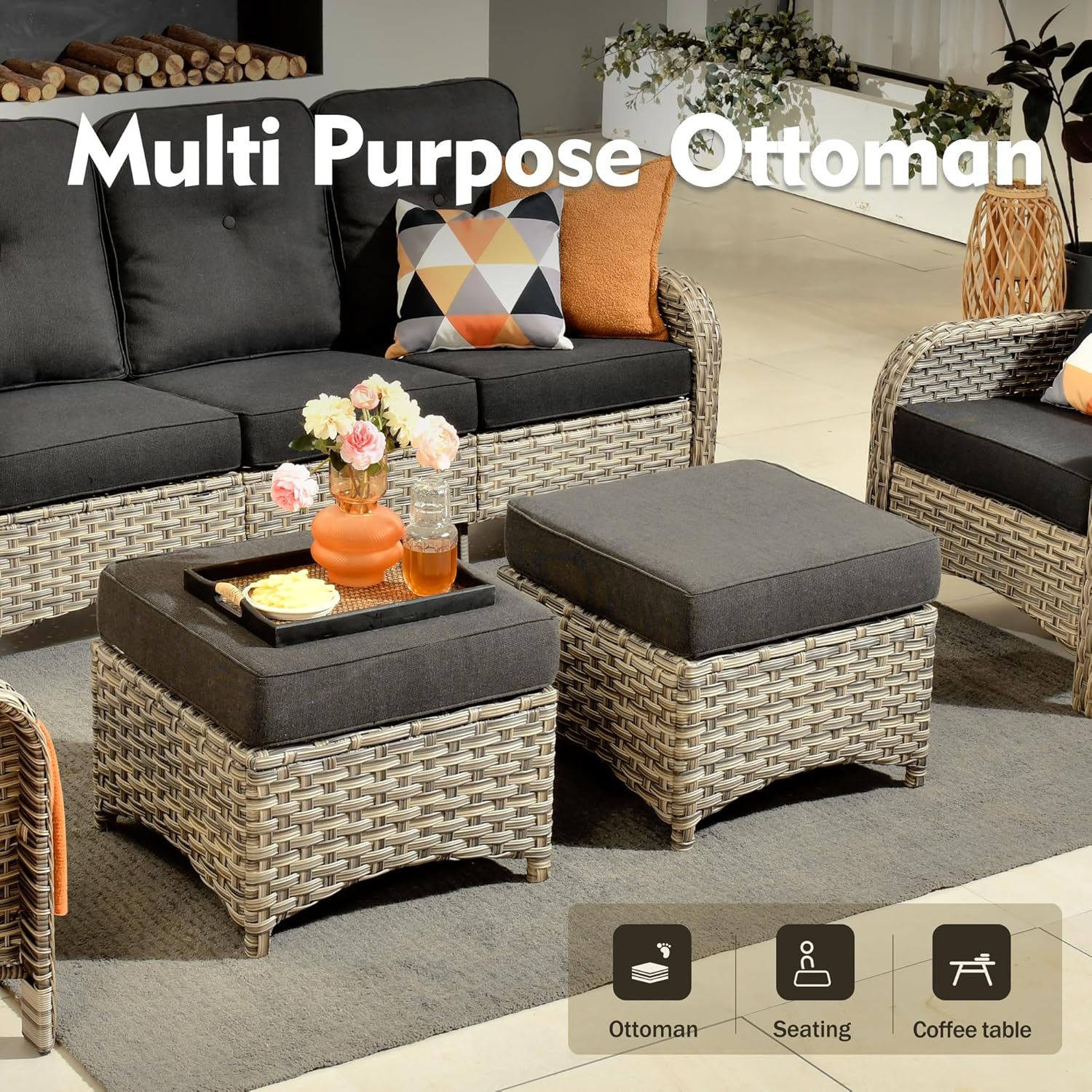 buy OOBOLT 9 piece patio set,OOBOLT 9 piece patio set worth buying,best fire pit conversation set for backyard,OOBOLT patio set pros cons,swivel rocking chair patio set vs alternatives,should I buy OOBOLT outdoor furniture set performance testing and real-world results