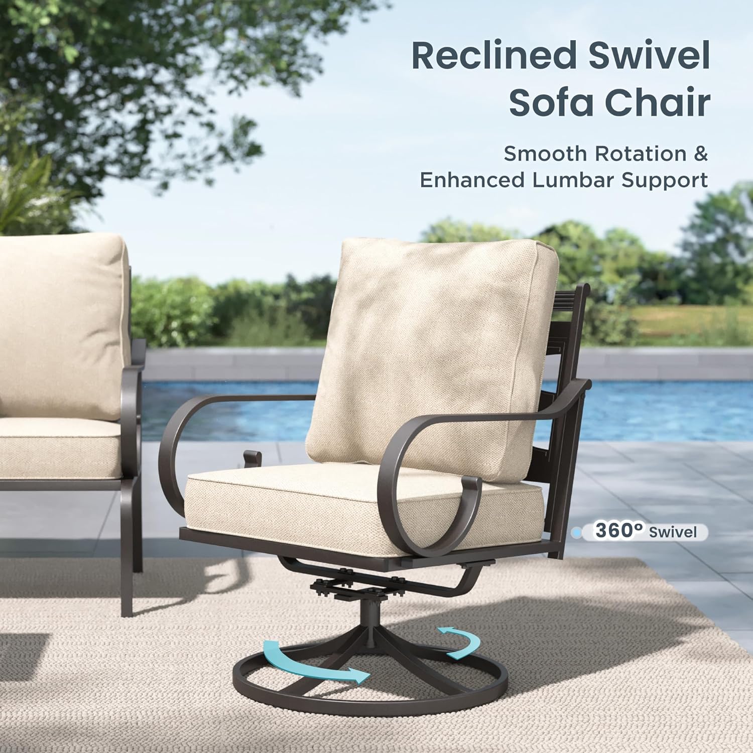 buy PHI VILLA patio furniture set, PHI VILLA fire pit table set pros cons, best outdoor conversation set for 7, PHI VILLA vs other patio sets, should I buy PHI VILLA patio set, PHI VILLA 7 piece set worth buying unboxing and complete package contents