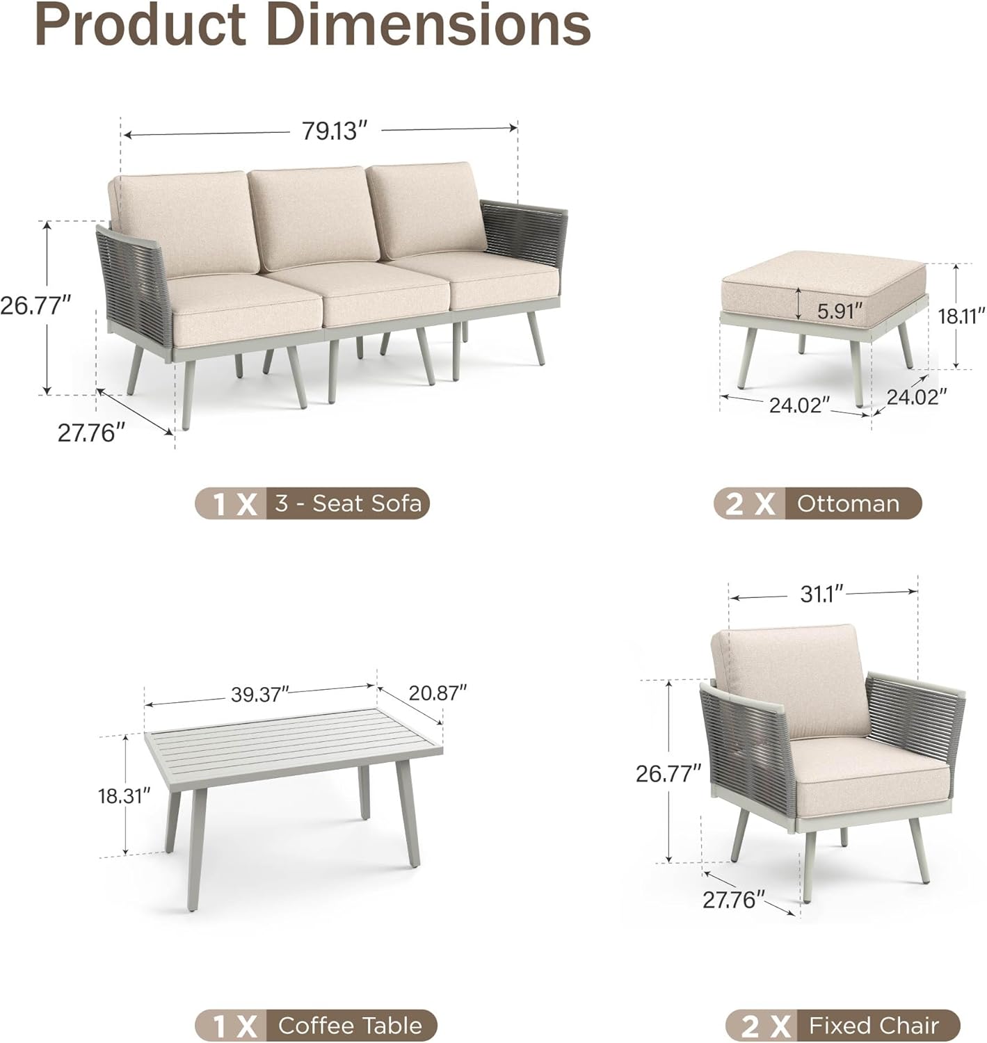 Step-by-step guide for buy PHI VILLA patio sectional set,PHI VILLA rope rattan vs other brands,PHI VILLA patio set pros cons,best outdoor conversation set for car,should I buy PHI VILLA sectional,PHI VILLA patio set worth buying - complete tutorial