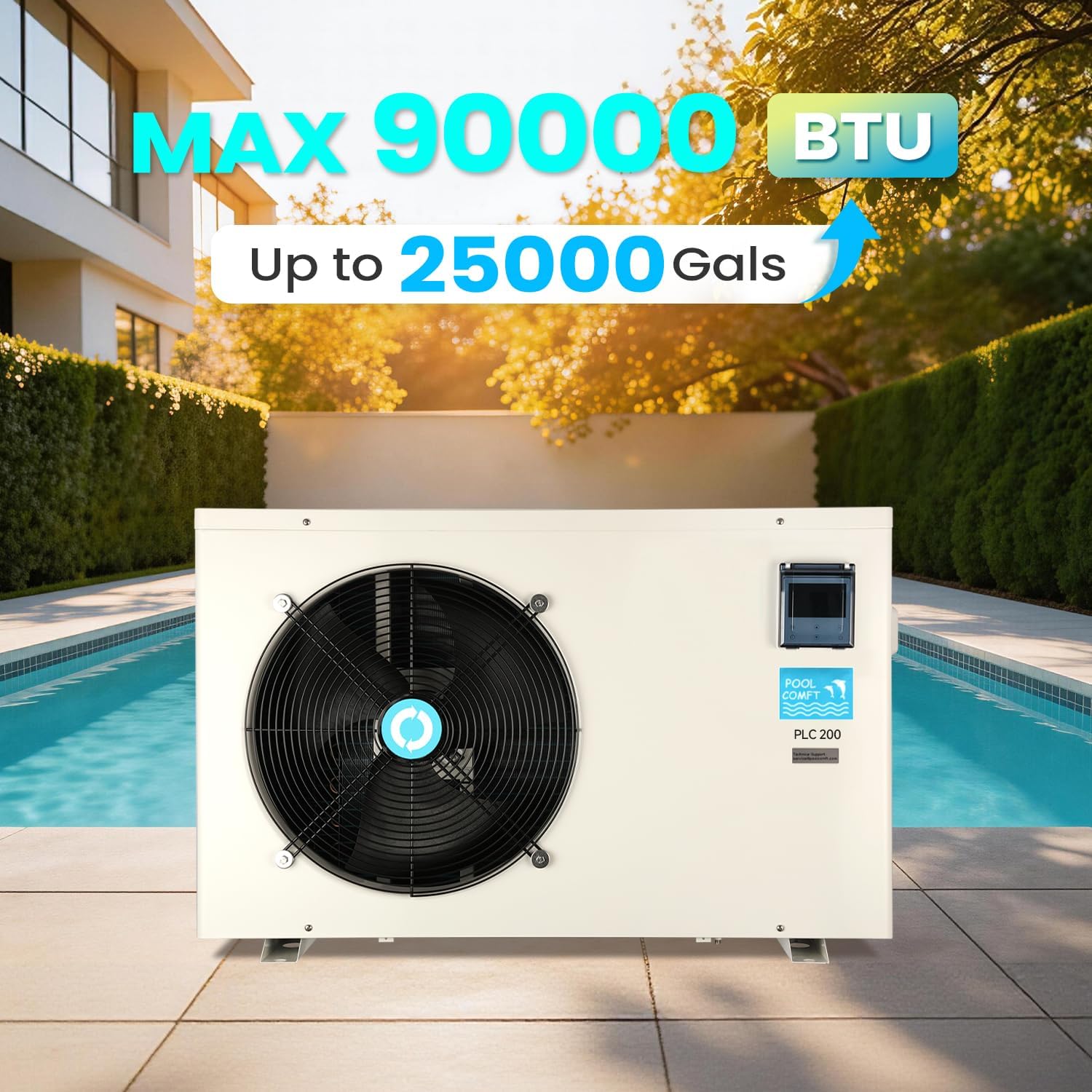 buy POOLCOMFT inverter pool heat pump,best pool heat pump for inground pools,POOLCOMFT pool heater pros cons,smart WiFi pool heat pump worth buying,POOLCOMFT vs traditional pool heater,inverter heat pump for above ground pool unboxing and complete package contents