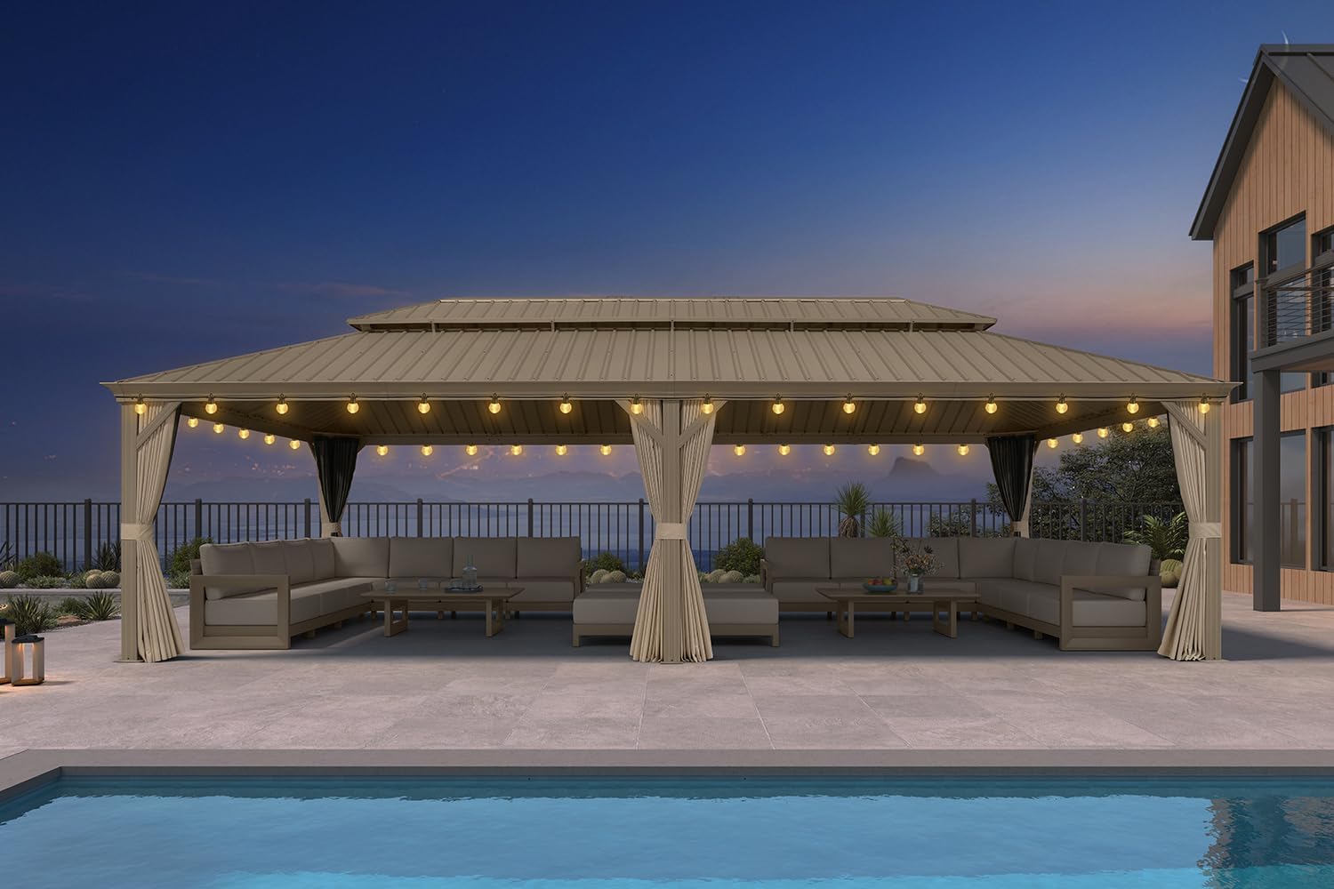 Image 1 of buy PURPLE LEAF 14x28 gazebo