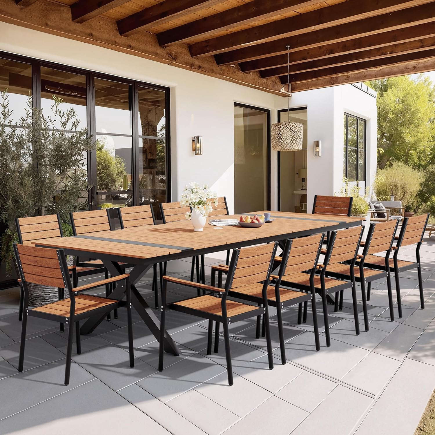 buy Pellebant patio dining set,Pellebant 13 piece patio set pros cons,best aluminum outdoor dining set for large gatherings,Pellebant stackable chairs worth buying,should I buy Pellebant outdoor dining table,Pellebant patio set vs competitors unboxing and complete package contents