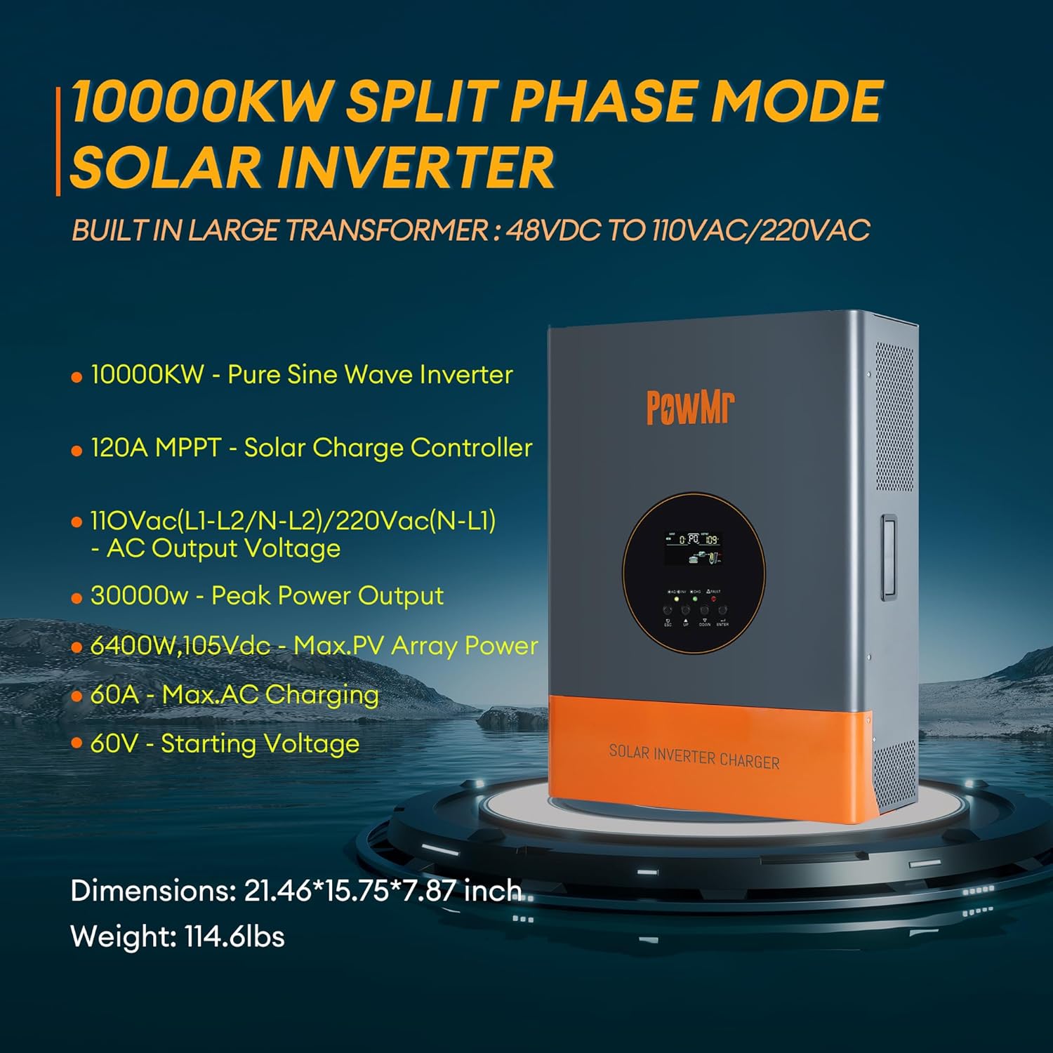 buy PowMr 10000W split phase inverter,PowMr 10kW solar inverter pros cons,should I buy PowMr split phase inverter,PowMr vs other 48V hybrid inverters,best 10kW solar inverter for home,PowMr 10000W inverter worth buying unboxing and complete package contents