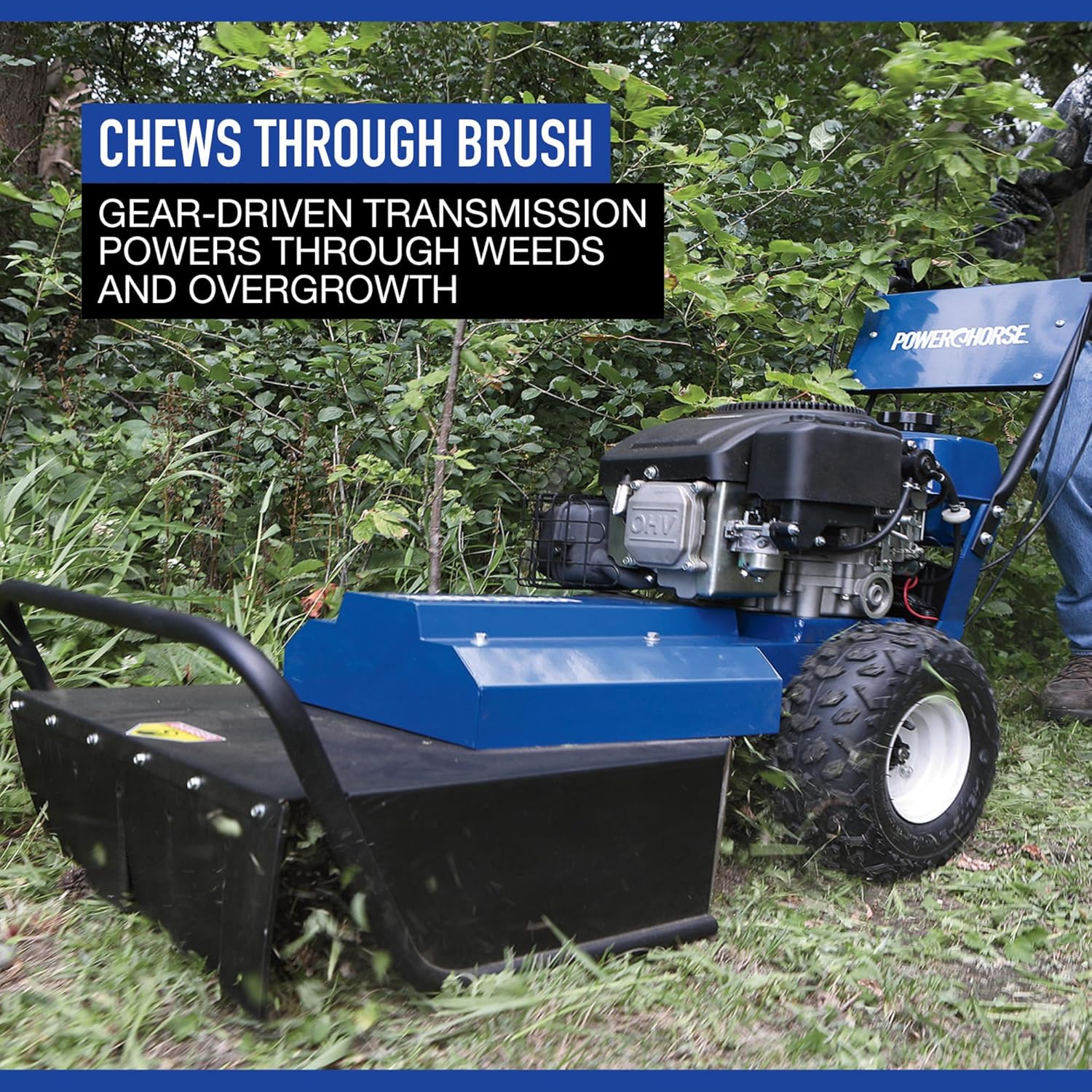 buy Powerhorse brush mower,Powerhorse BM-22 honest review,should I buy Powerhorse brush mower,Powerhorse brush mower pros cons,best walk-behind brush mower for thick weeds,Powerhorse brush mower worth buying unboxing and complete package contents