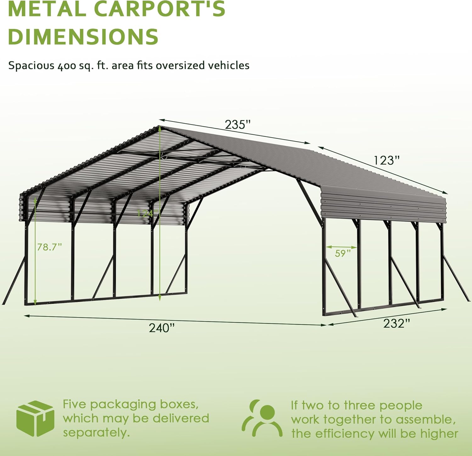 buy Quinora 20x20 metal carport,20x20 carport worth it,Quinora carport pros cons,best metal carport for vehicles,should I buy a heavy duty carport,outdoor car shelter comparison unboxing and complete package contents
