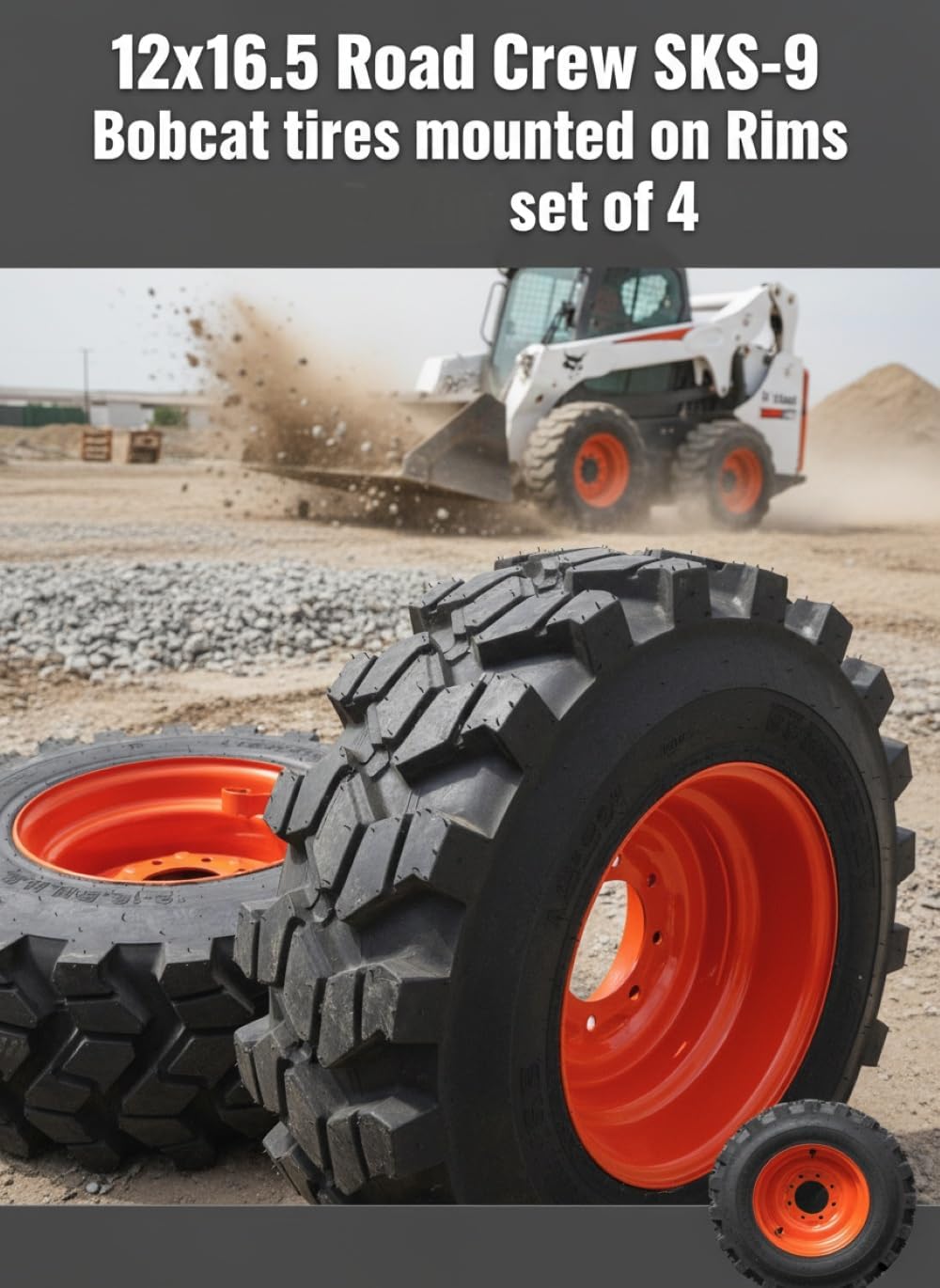 buy ROAD CREW SKS-9 tires,12-16.5 skid steer tires pros cons,best skid steer tires for heavy duty,ROAD CREW SKS-9 vs alternatives,should I buy mounted skid steer tires,SKS-9 tire worth buying for loader unboxing and complete package contents