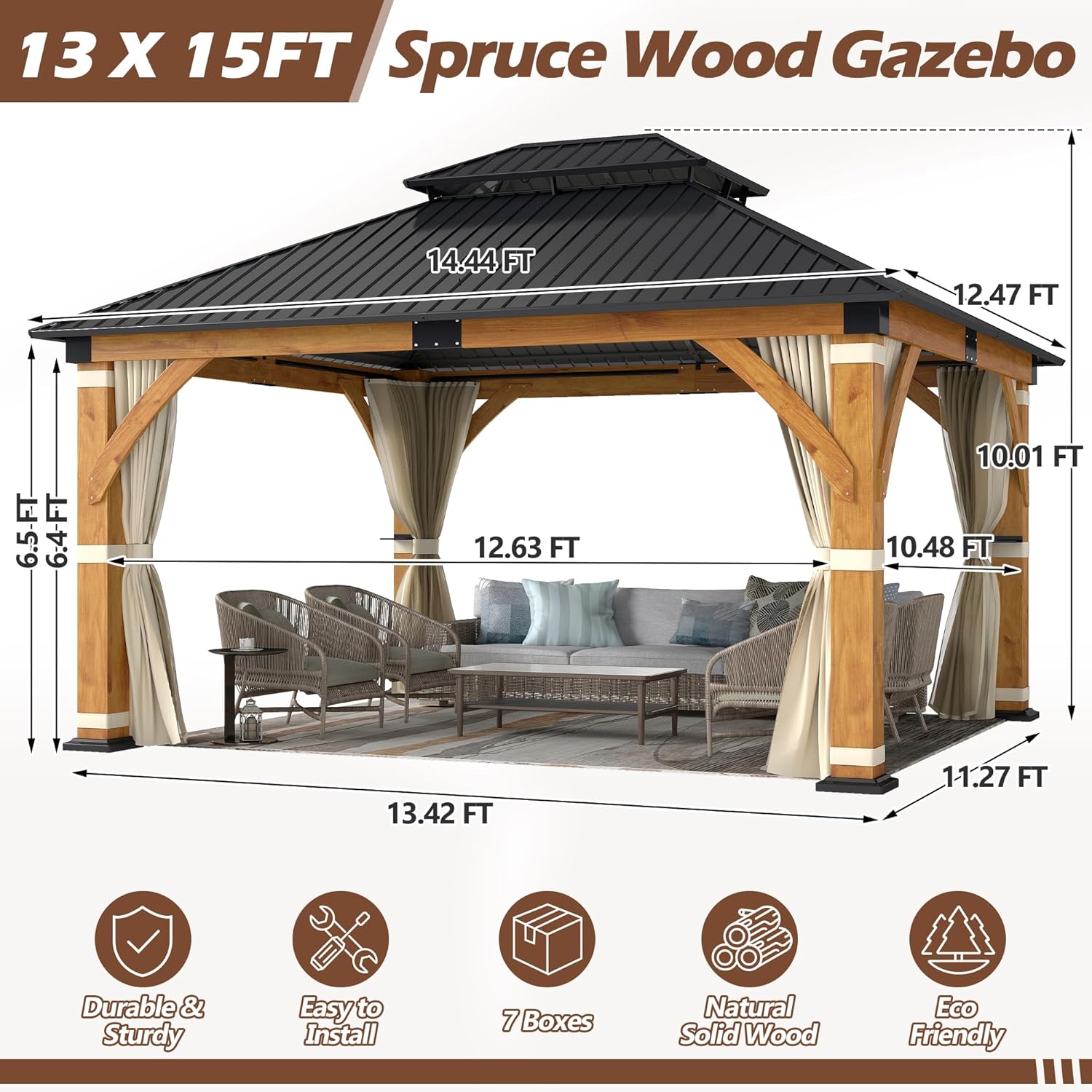 buy Raysfung wood gazebo,Raysfung gazebo worth it,Raysfung wood gazebo pros cons,best wood gazebo for patio,Raysfung vs cedar gazebo,should I buy Raysfung gazebo unboxing and complete package contents