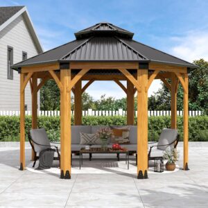 Image 1 of buy Raysfung wood hardtop gazebo