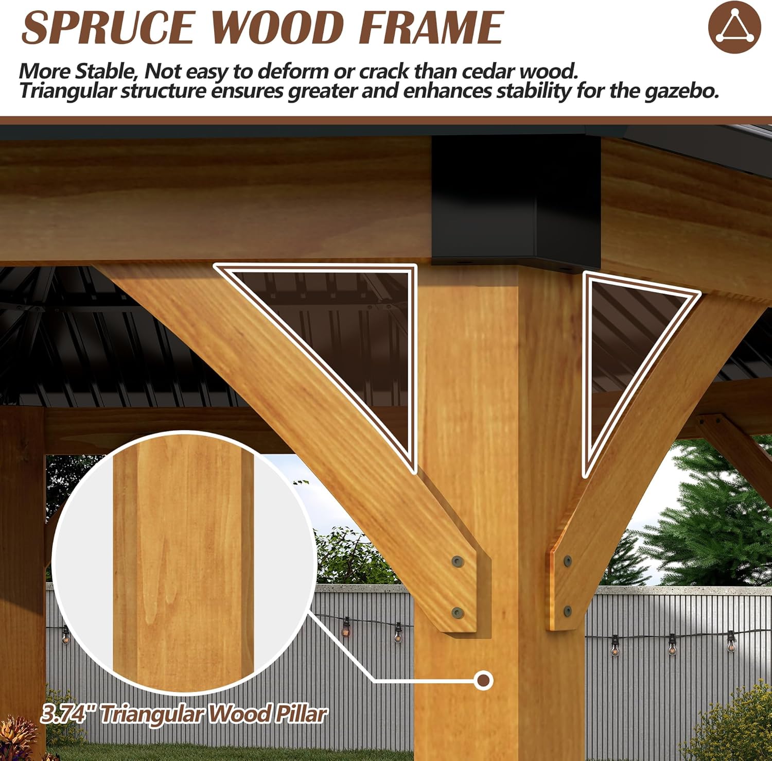 buy Raysfung wood hardtop gazebo,should I buy a wood hardtop gazebo,Raysfung gazebo vs cedar wood gazebo,wood hardtop gazebo pros cons,best octagonal gazebo for backyard,galvanized steel roof gazebo worth buying unboxing and complete package contents