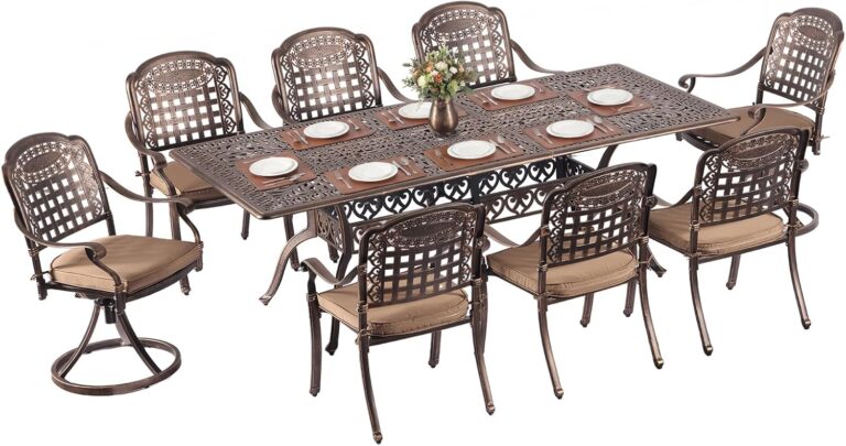 Image 1 of buy Redlife 9-piece cast aluminum dining set