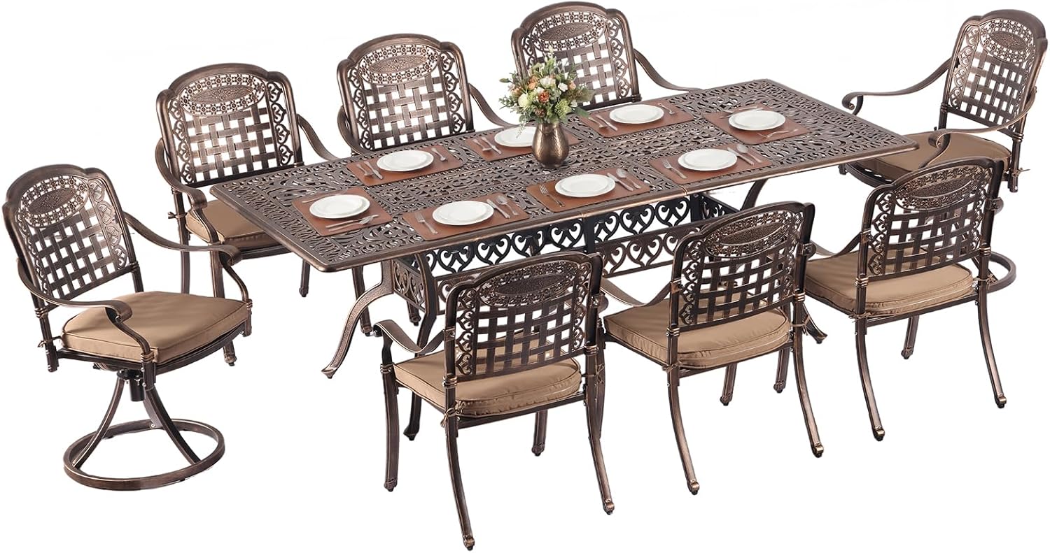 Image 1 of buy Redlife 9-piece cast aluminum dining set